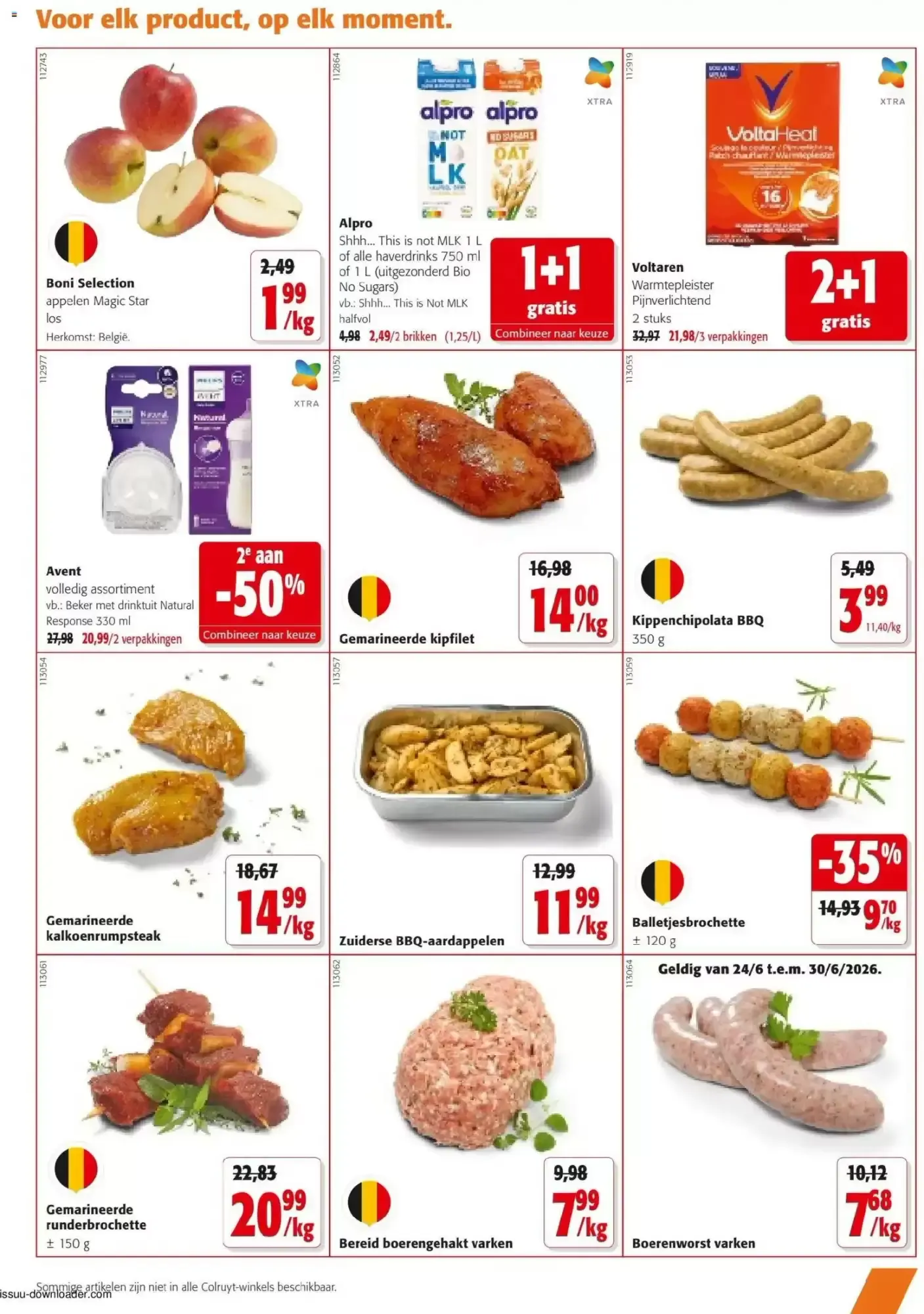 Alle acties van 17 juni tot 30 juni 2026 - folder pagina 19