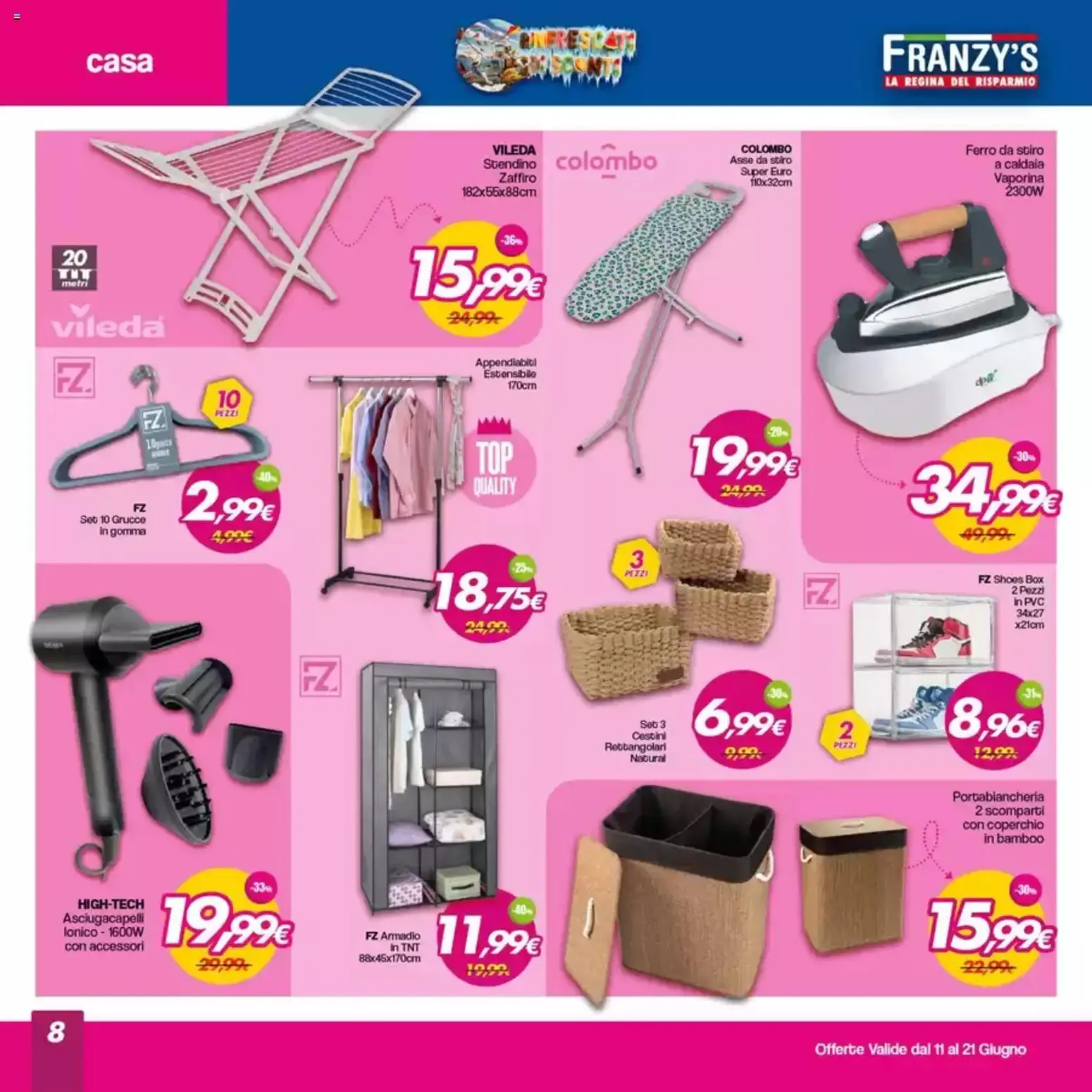 Franzy's volantino dal 11/06/2026 - online Offerte da 11 giugno a 21 giugno di 2026 - Pagina del volantino 8