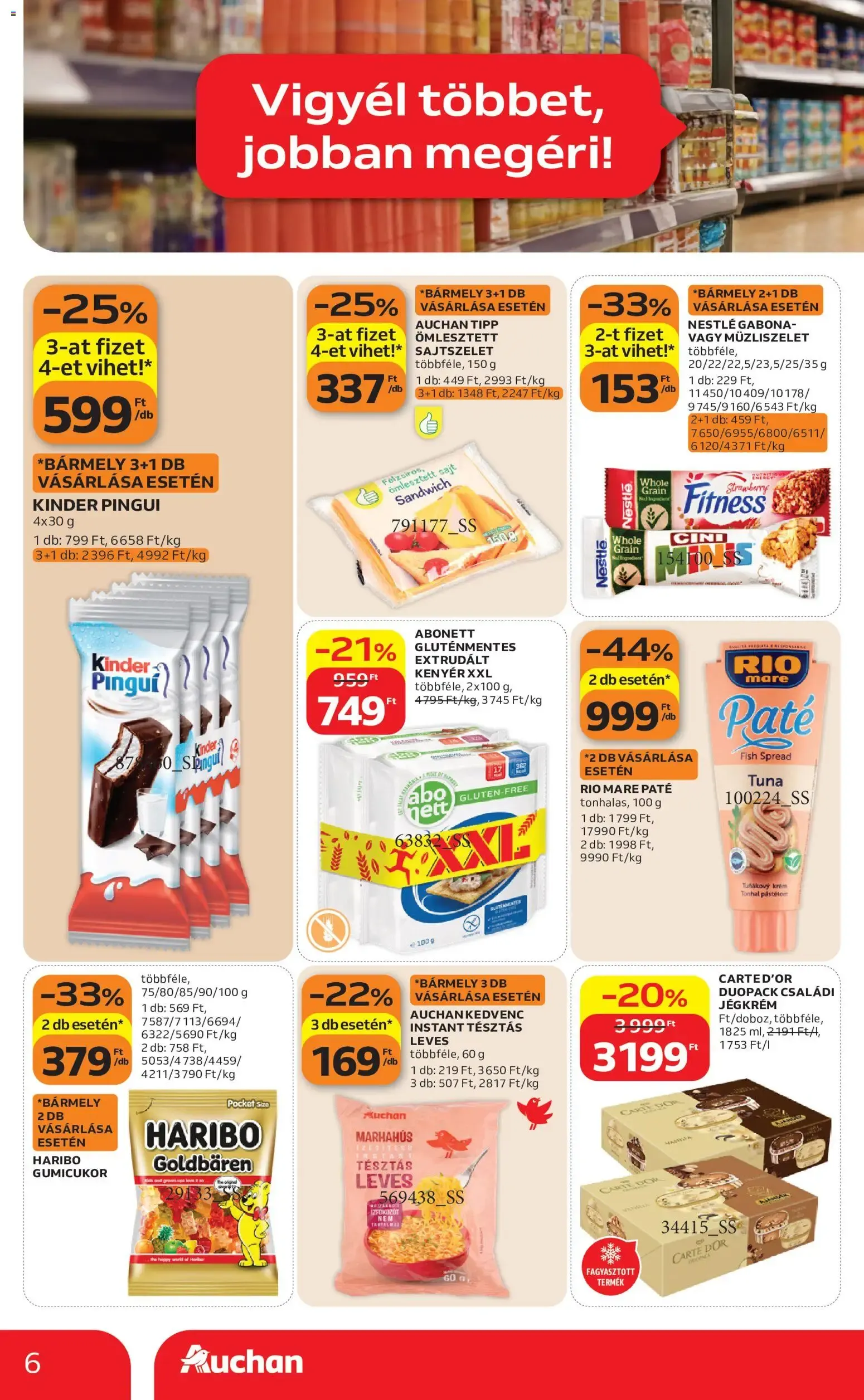 Katalógus Auchan Szupermarket akciós újság - 2026.08.06. -tól/töl > akció, lapozható szórólap 🛍️ augusztus 6.-tól augusztus 12.-ig 2026. - Oldal 6