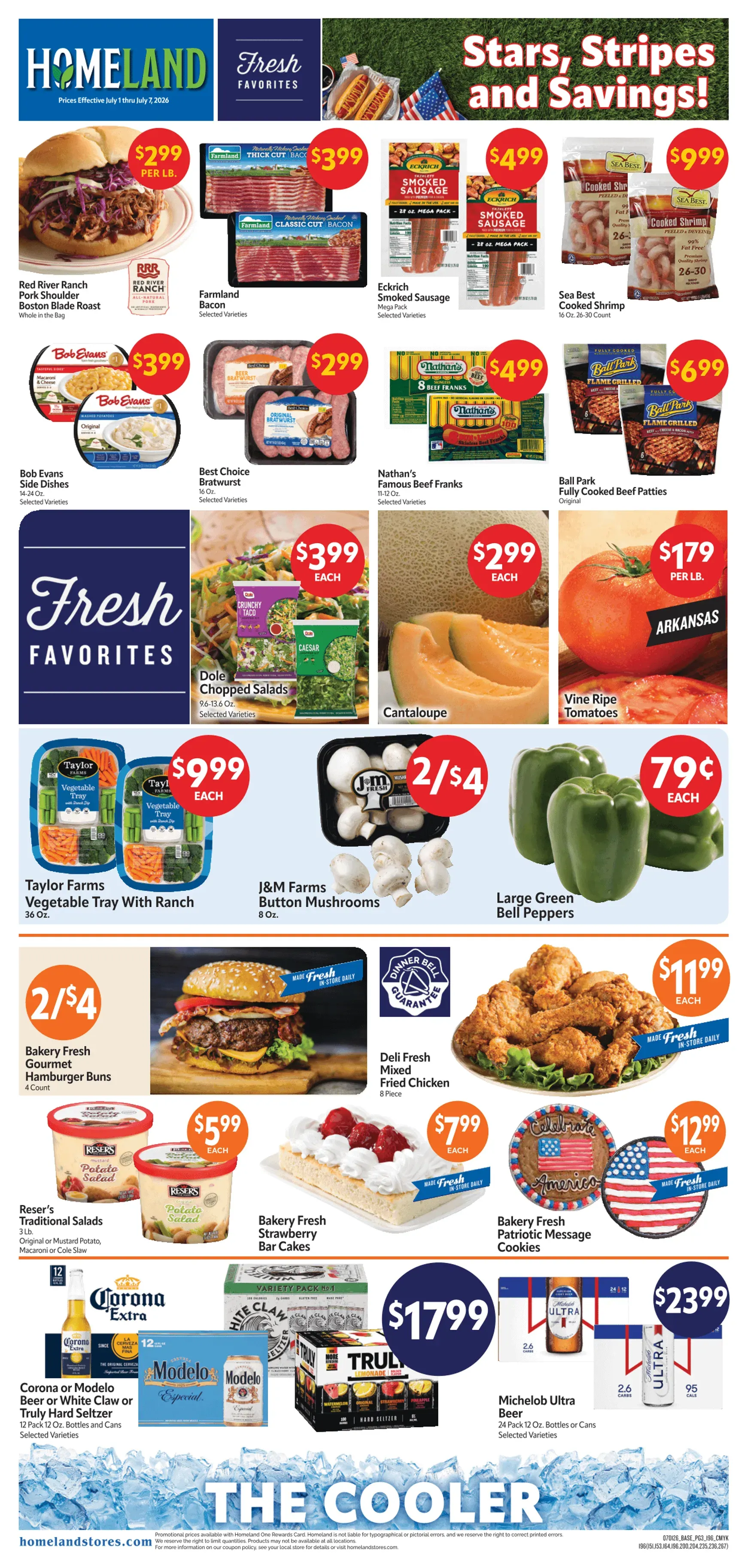 Weekly ad Current Homeland Stores leaflet valid from Wednesday 07/01/2026 to Tuesday 07/07/2026 from July 1 to July 7 2026 - Page 3