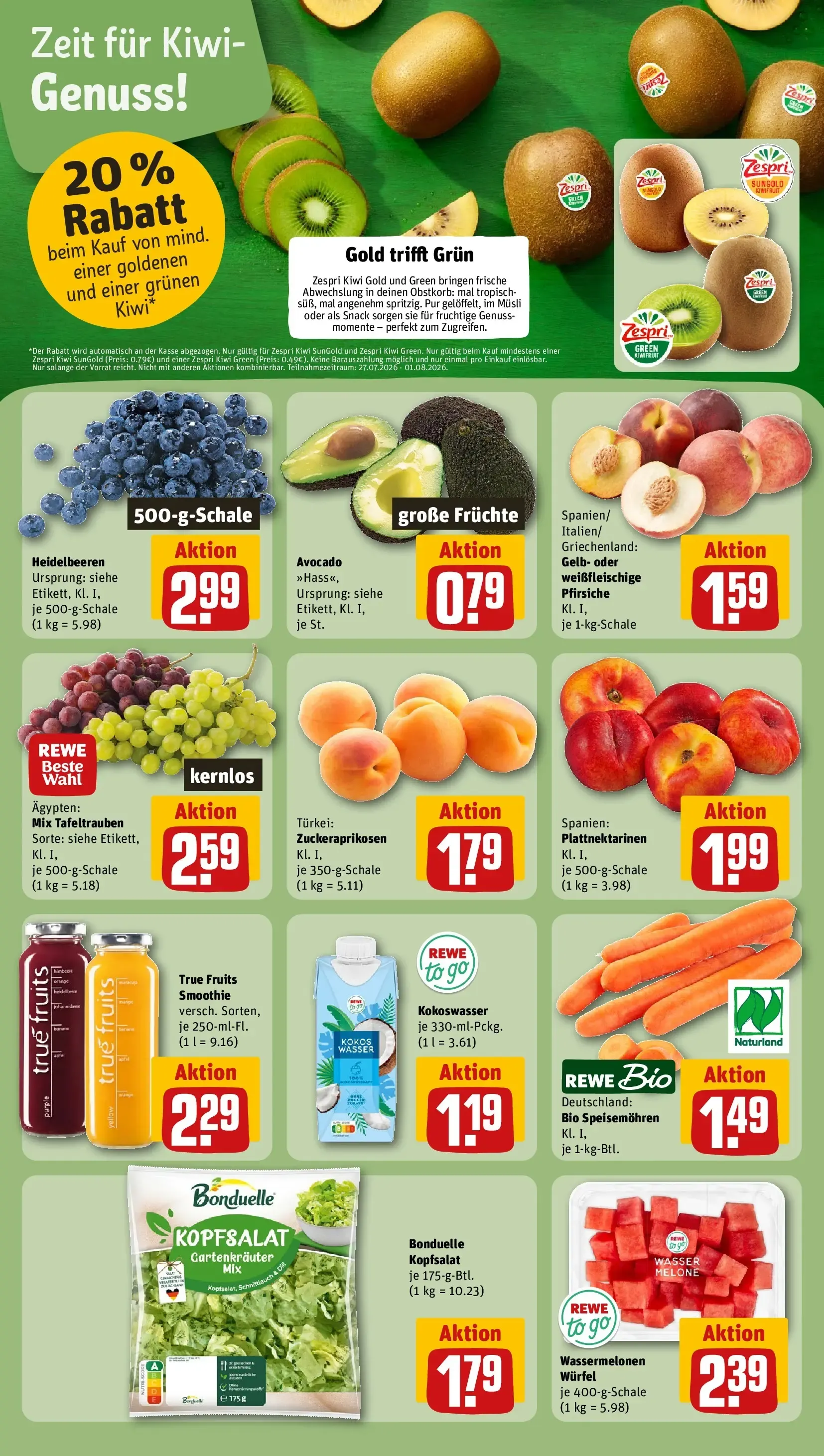 REWE Prospekt ab 27.07.2026 zum Blättern » Angebote von 27. Juli bis 2. August 2026 - Prospekt seite 4