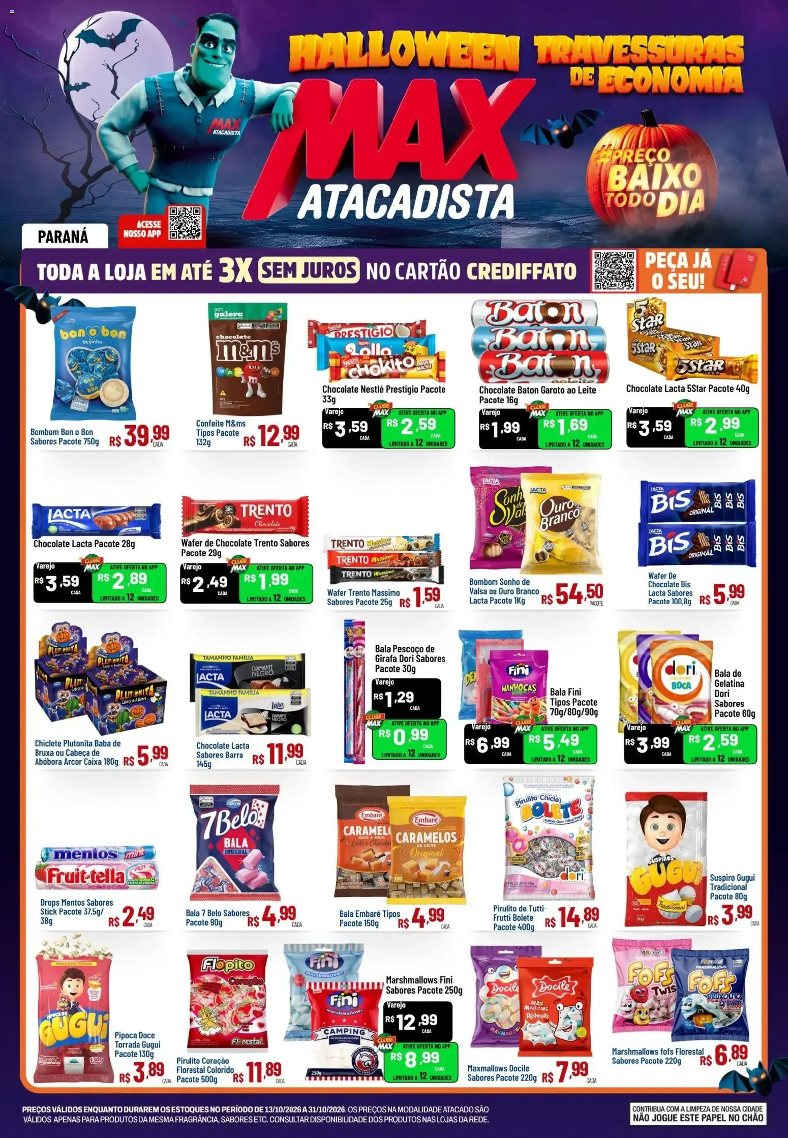 Encarte de Max Atacadista ofertas Halloween de 13/10/2026 | Promoções Online 13 de outubro até 31 de outubro 2026 - Pagina 1