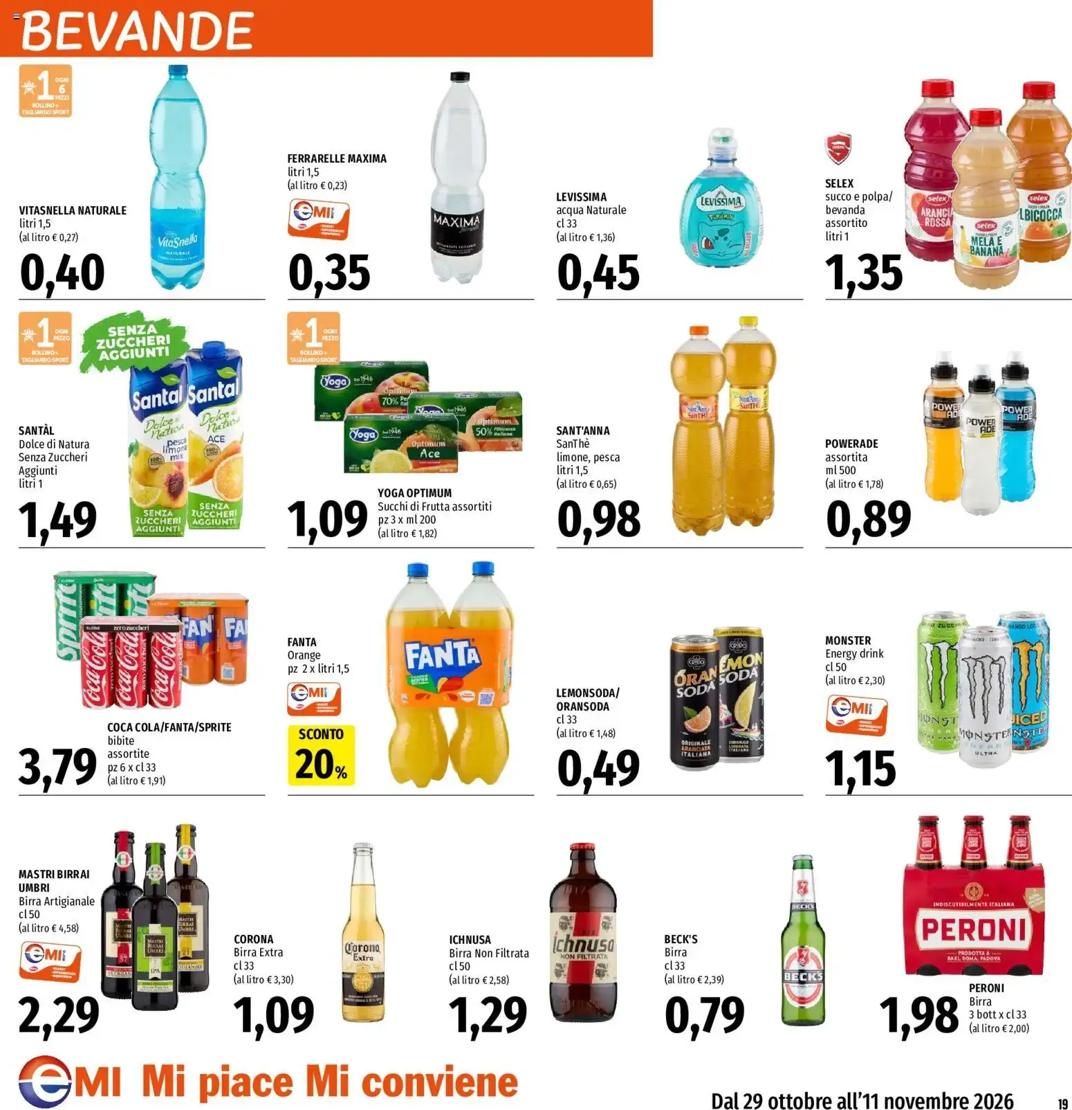 EMI volantino dal 29/10/2026 - online Offerte da 29 ottobre a 7 novembre di 2026 - Pagina del volantino 19