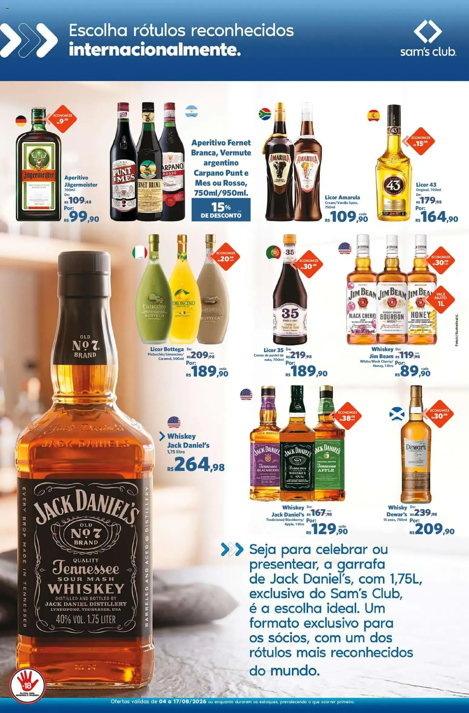 Encarte de Sam's Club ofertas Free Shop de 04/08/2026 | Promoções Online 4 de agosto até 17 de agosto 2026 - Pagina 4