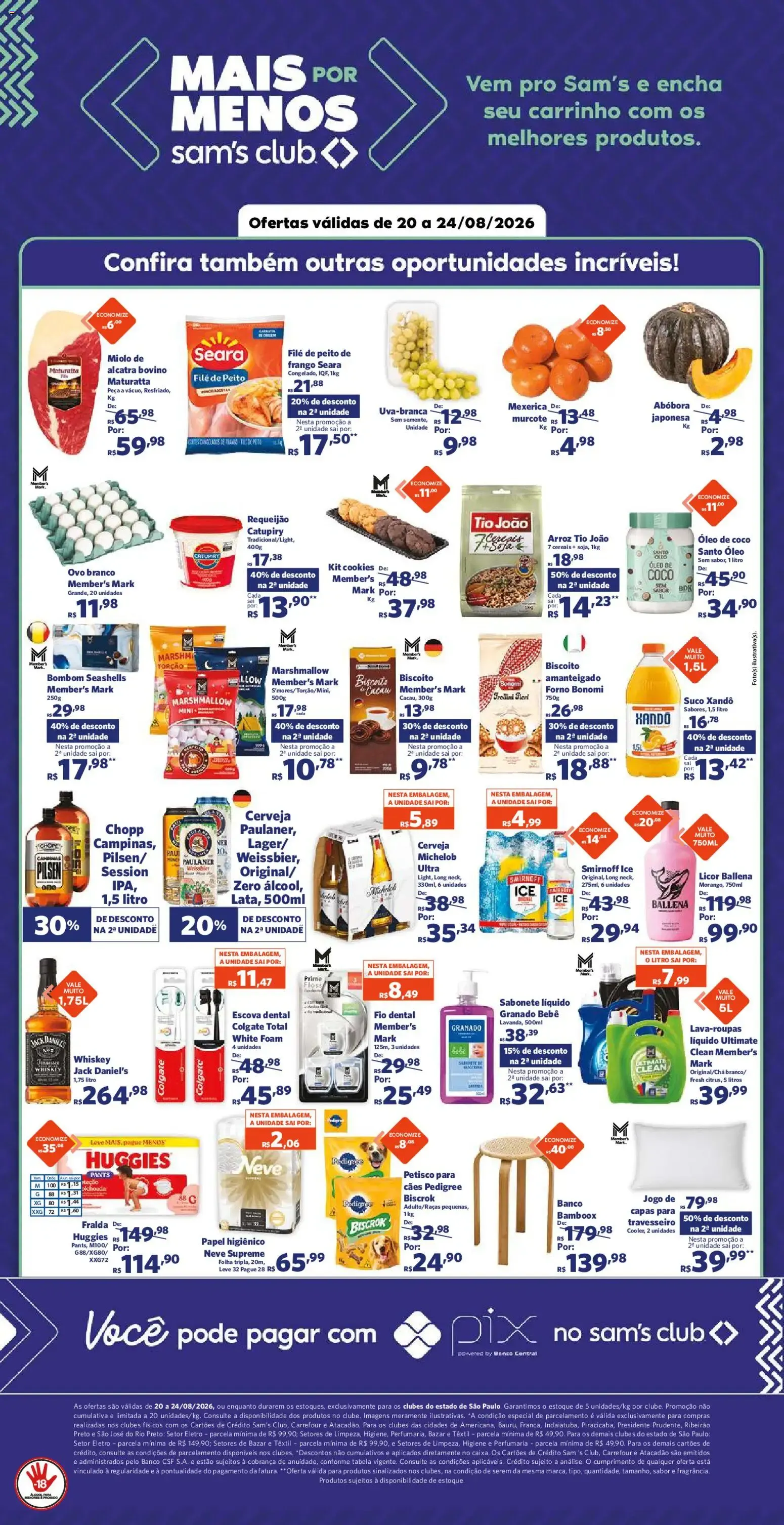 Encarte de Sam's Club - Ofertas da semana de 20/08/2026 | Promoções Online 20 de agosto até 24 de agosto 2026 - Pagina 2
