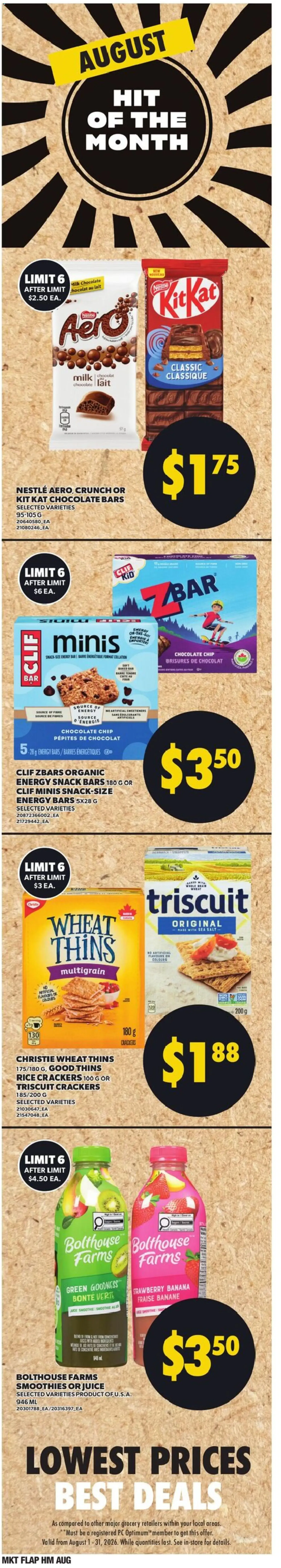 Zehrs weekly flyer / circulaire from Aug 20, 2026 > weekly specials & deals from August 20 to August 26 2026 - flyer page 5