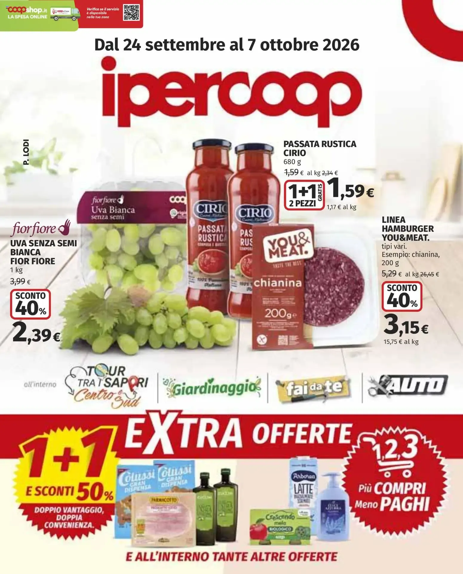 Anteprima volantino Ipercoop dal 24/09/2026 - nuovo offerte da 24 settembre a 7 ottobre di 2026 - Pagina del volantino 1