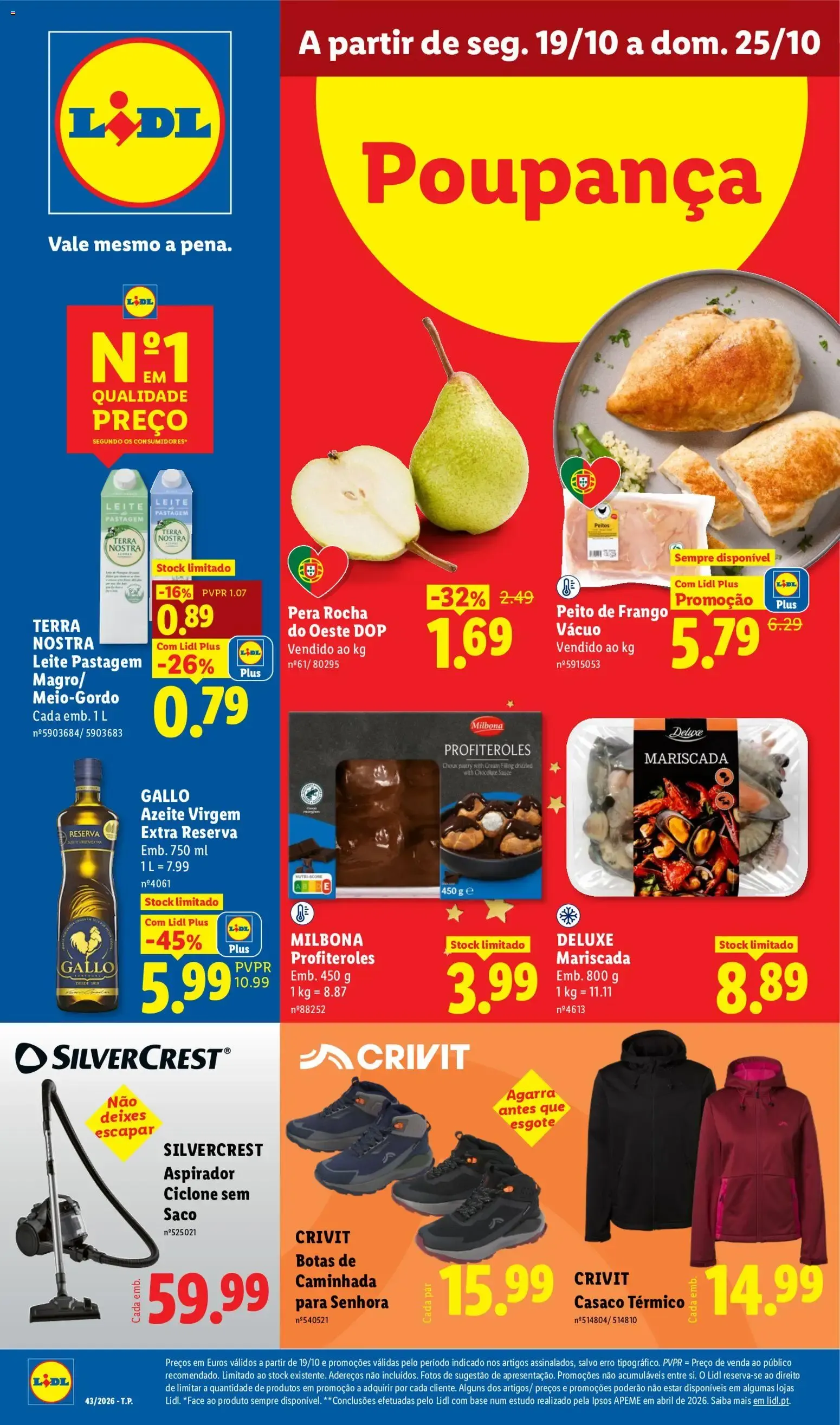 Folheto Lidl Folheto Poupança de 19 de outubro até 25 de outubro 2026 - Pagina 1