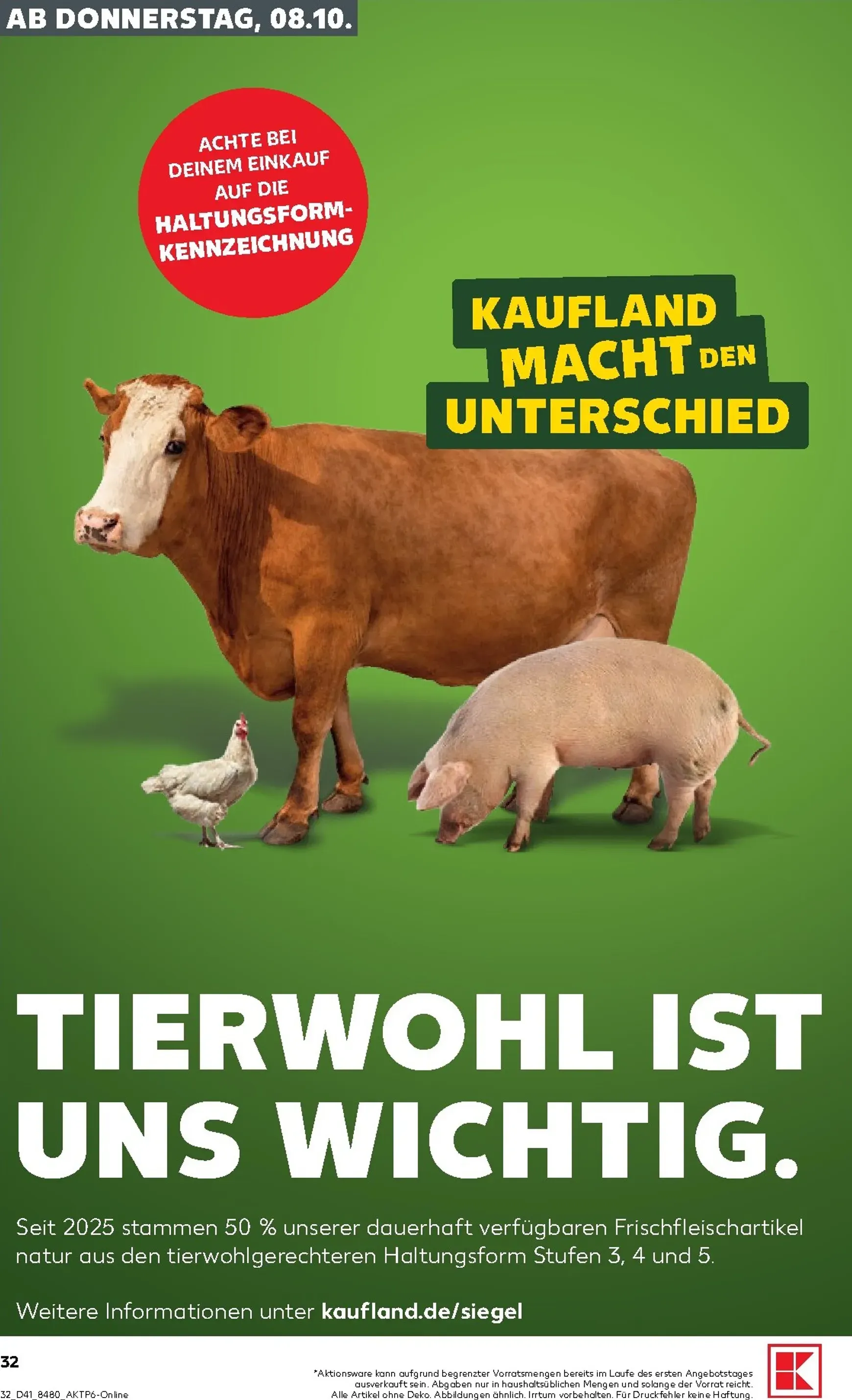 Neuer Kaufland Prospekt – von Donnerstag 08.10.2026 bis Mittwoch 14.10.2026 von 8. Oktober bis 14. Oktober 2026 - Prospekt seite 33