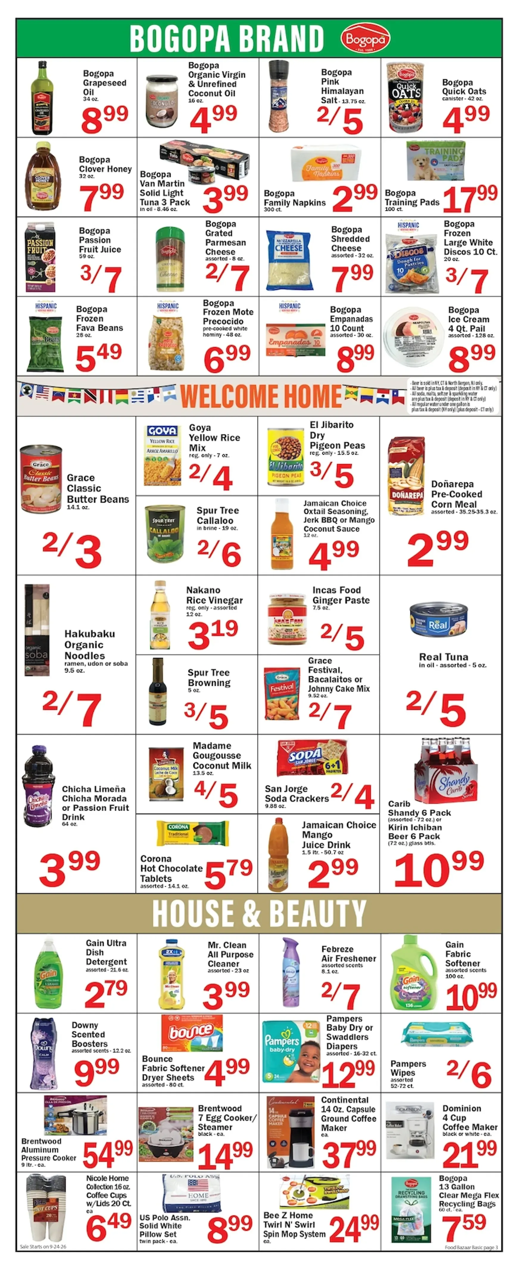 Weekly ad Food Bazaar Supermarket Flyer from September 24 to September 30 2026 - Page 3