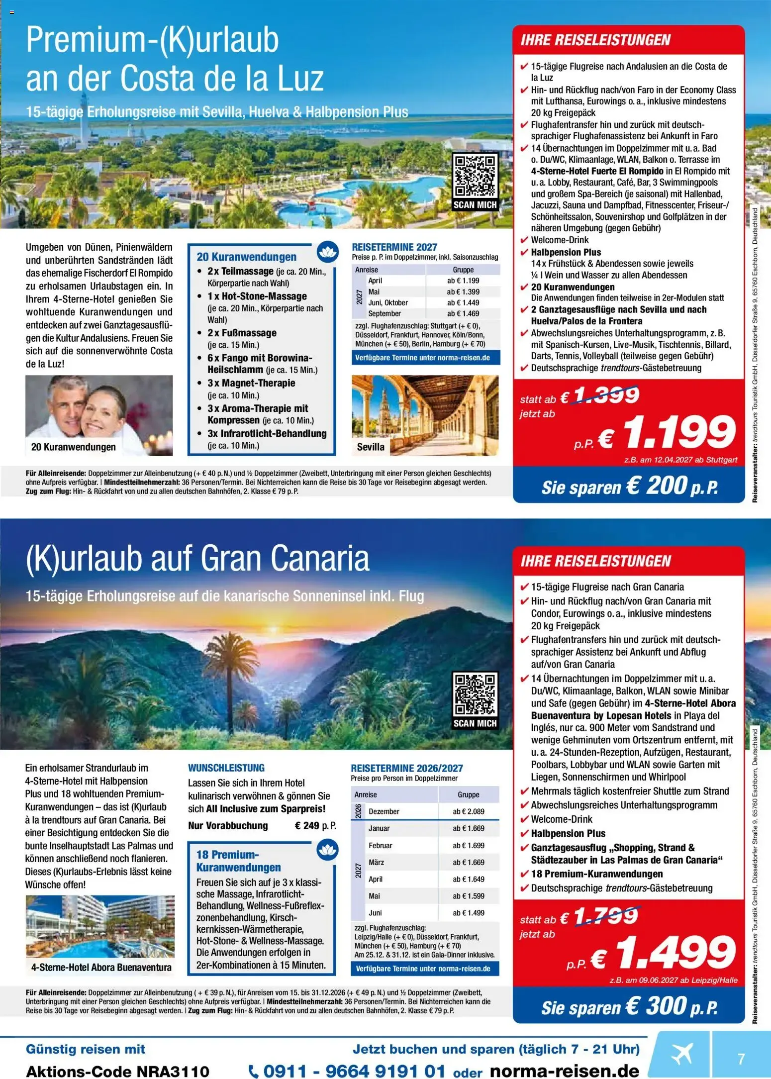 Norma Reisen (ab 01.10.2026) zum blättern » Angebote von 1. Oktober bis 31. Oktober 2026 - Prospekt seite 7