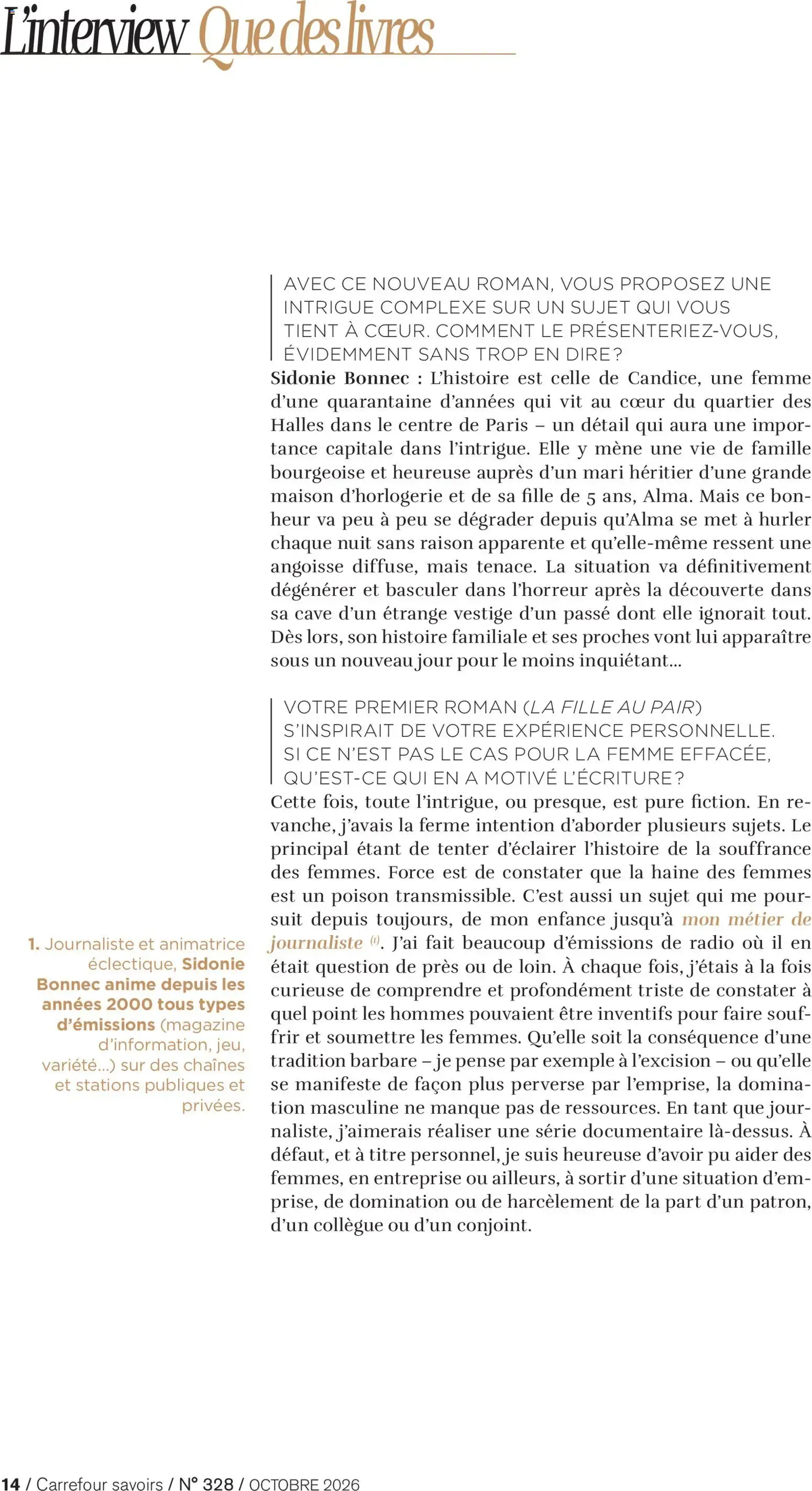 Carrefour SAVOIRS du 1 octobre au 31 octobre 2026 - Catalogue page 14