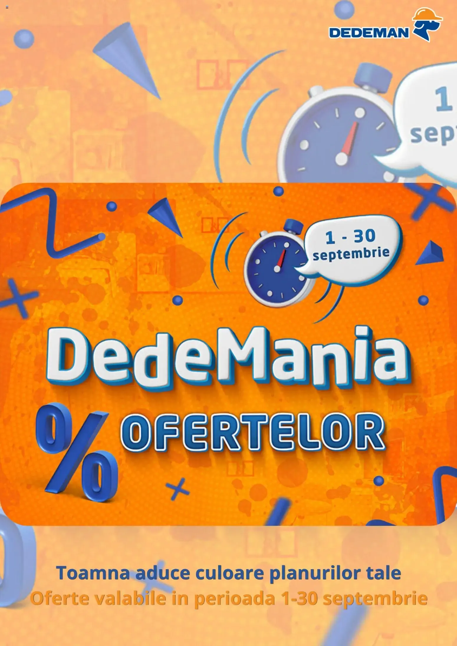 Catalog DedeMania % Ofertelor de la 1 septembrie până la 30 septembrie 2026 - Revista Pagina 1
