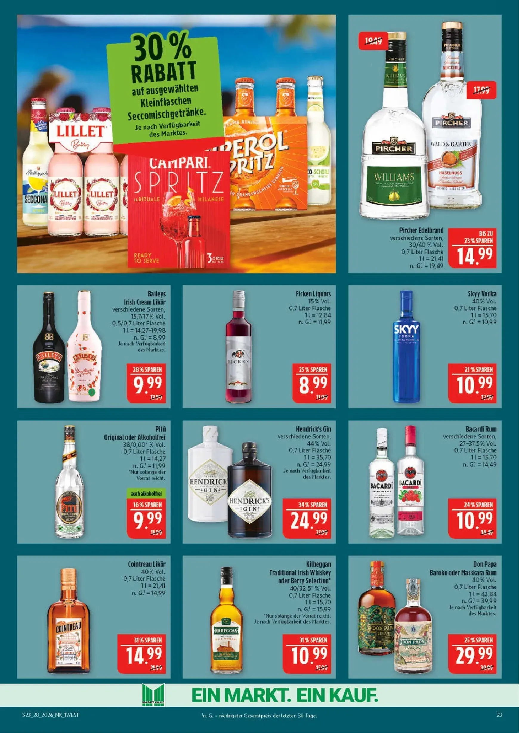 Marktkauf Prospekt – von Montag 06.07.2026 bis Samstag 11.07.2026 von 6. Juli bis 11. Juli 2026 - Prospekt seite 23