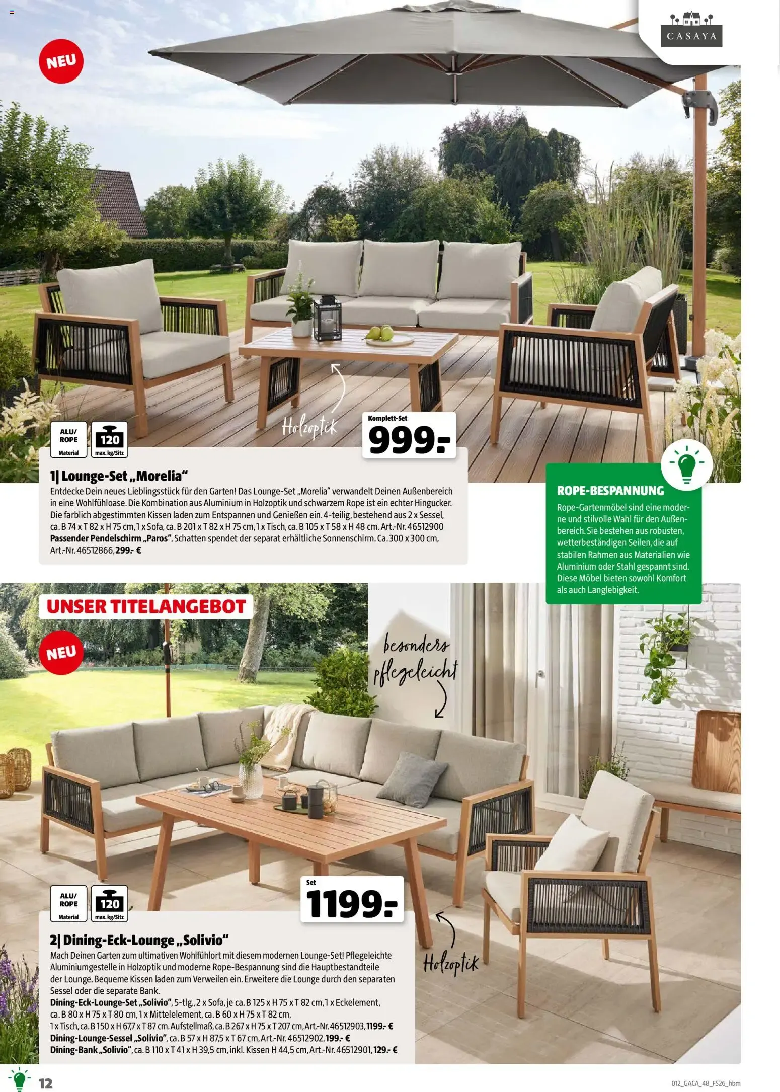 Hagebaumarkt Gartenmöbel & Camping von 2. März bis 31. Dezember 2026 - Prospekt seite 12