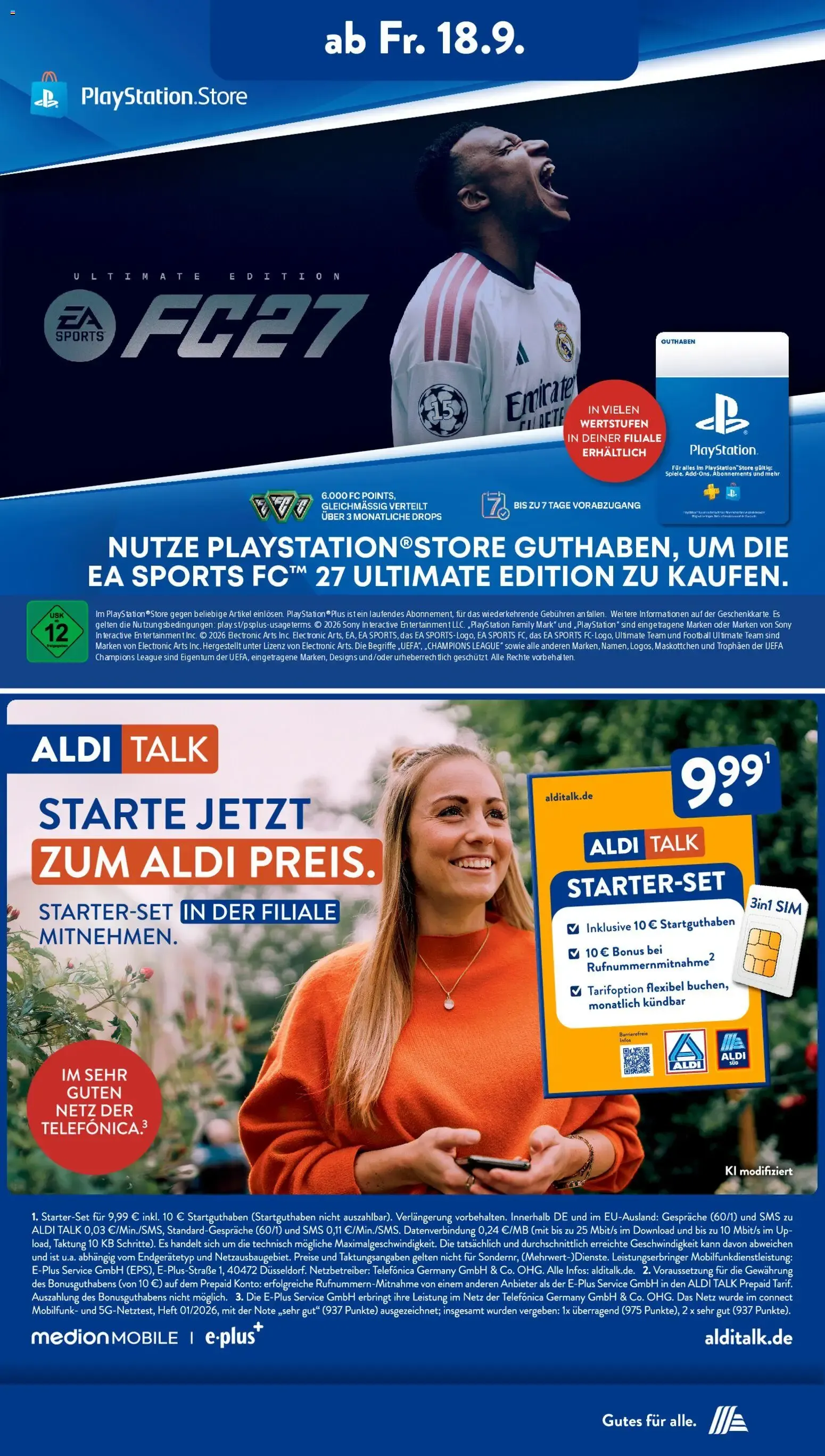 Aldi Süd Tiefpreis-Highlight von 14. September bis 19. September 2026 - Prospekt seite 21