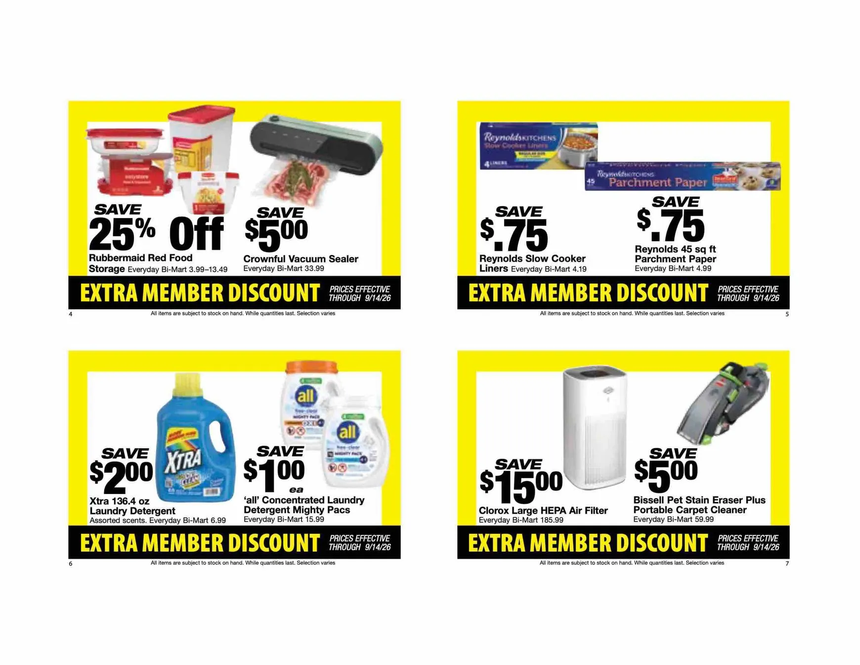 Weekly ad Current Bi-Mart - Extra member discount book leaflet valid from Tuesday 08/25/2026 to Monday 09/14/2026 from August 25 to September 14 2026 - Page 3