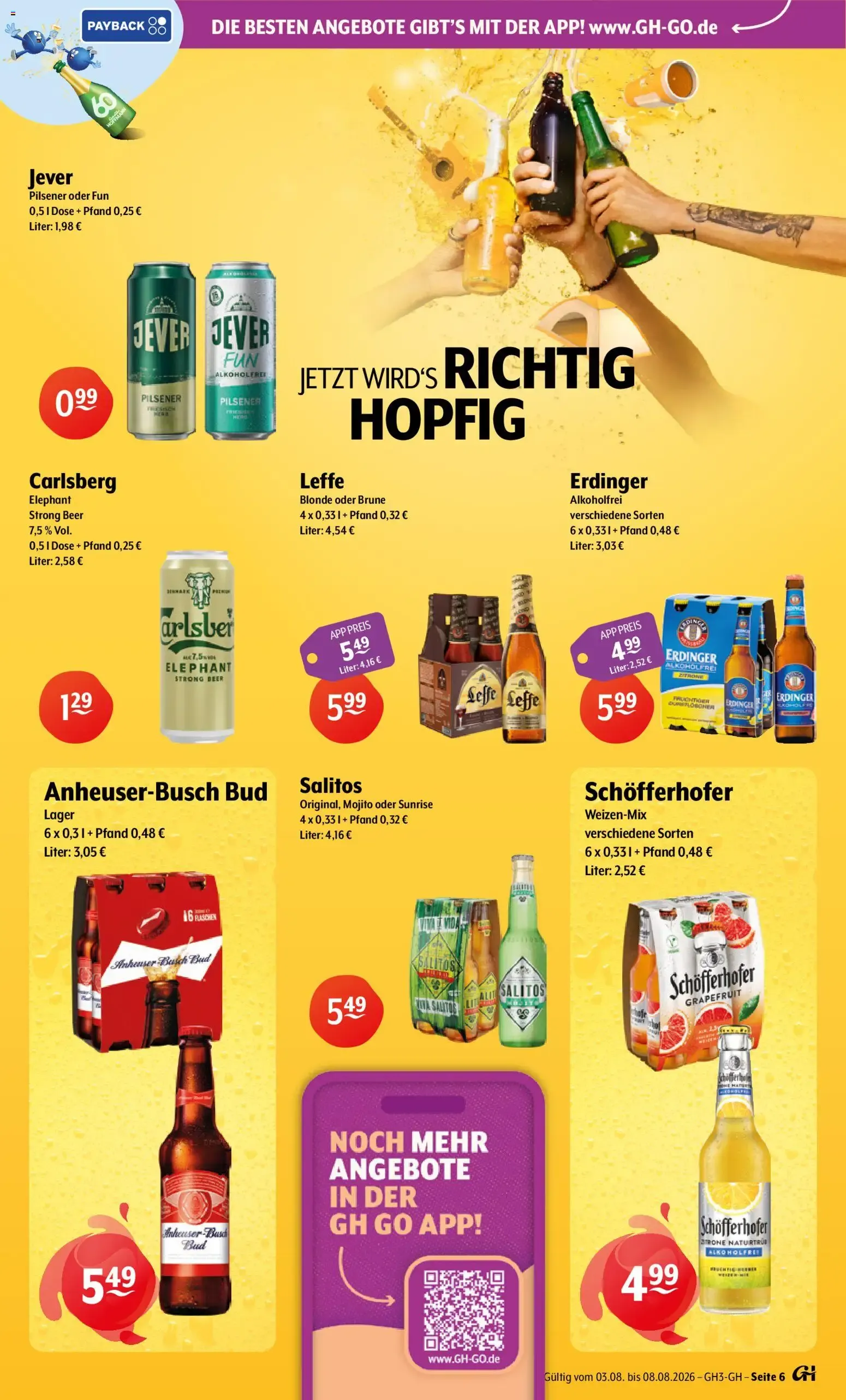 Getränke Hoffmann Prospekt (ab 03.08.2026) zum Blättern von 3. August bis 8. August 2026 - Prospekt seite 6