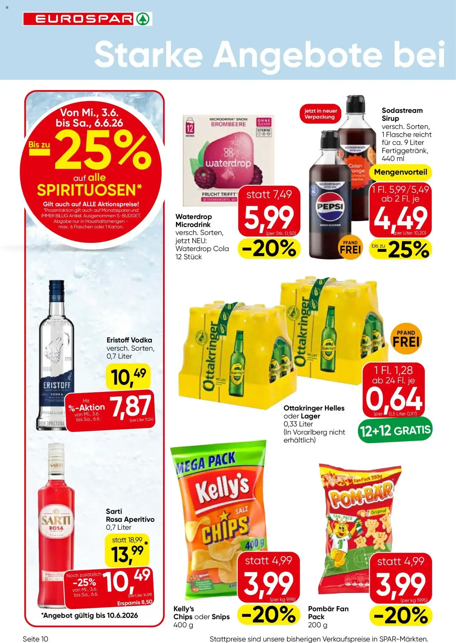Eurospar Flugblatt von 03.06.2026 - Aktuelle Angebote von 3. Juni bis 17. Juni 2026 - Flugblätt seite 10