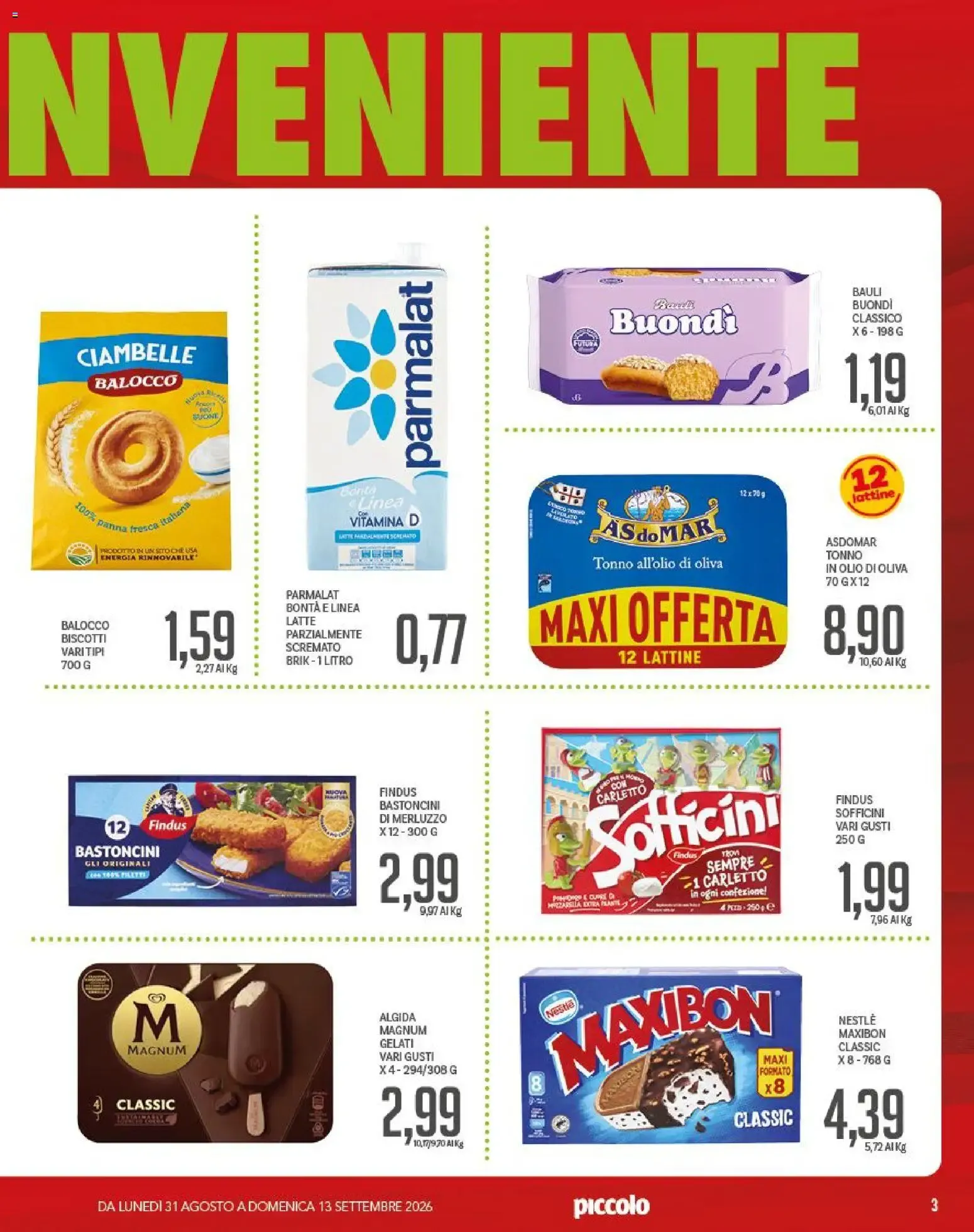 Rientro Conveniente da 31 agosto a 13 settembre di 2026 - Pagina del volantino 3