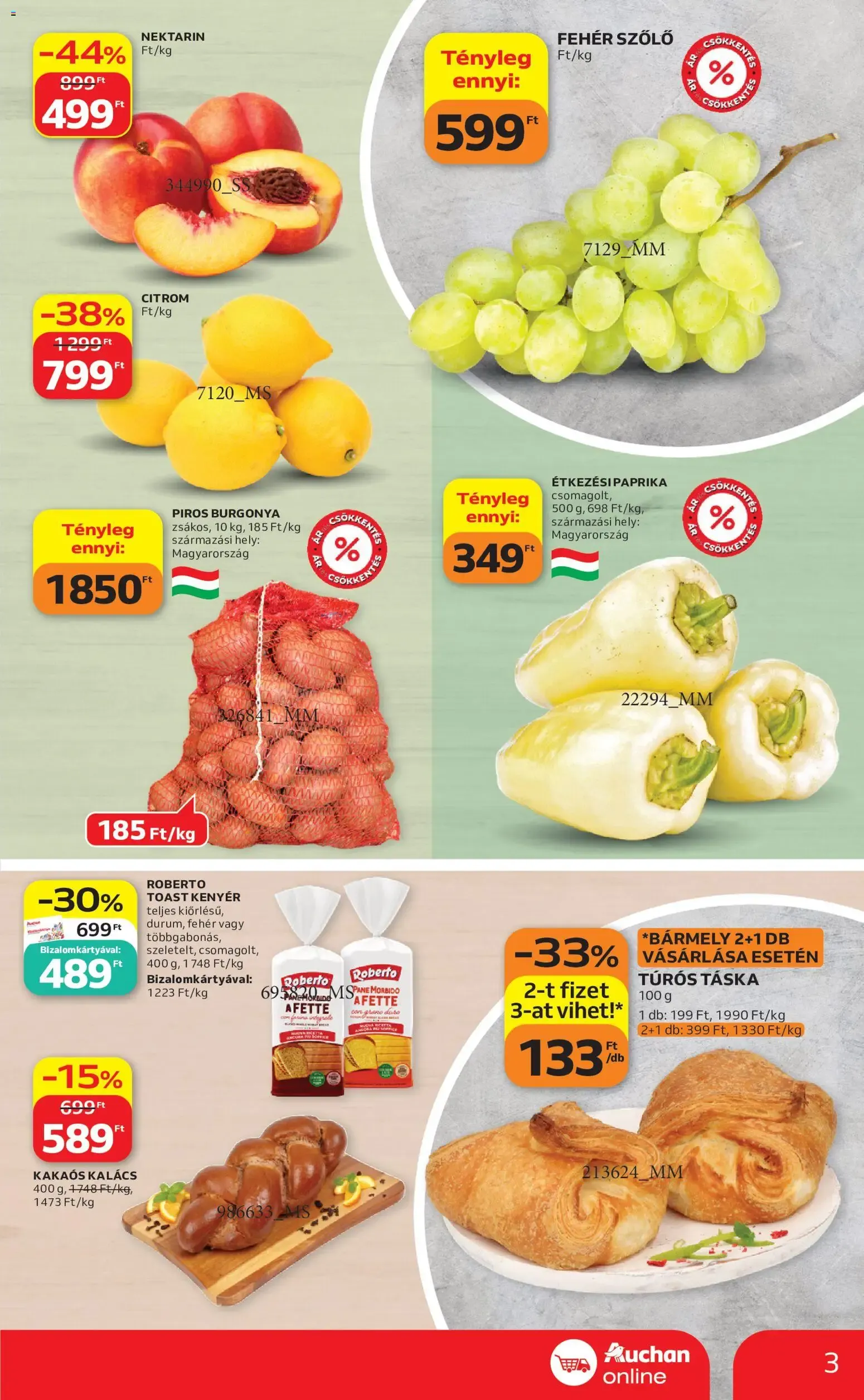 Katalógus Auchan Szupermarket akciós újság - 2026.09.03. -tól/töl > akció, lapozható szórólap 🛍️ szeptember 3.-tól szeptember 9.-ig 2026. - Oldal 3