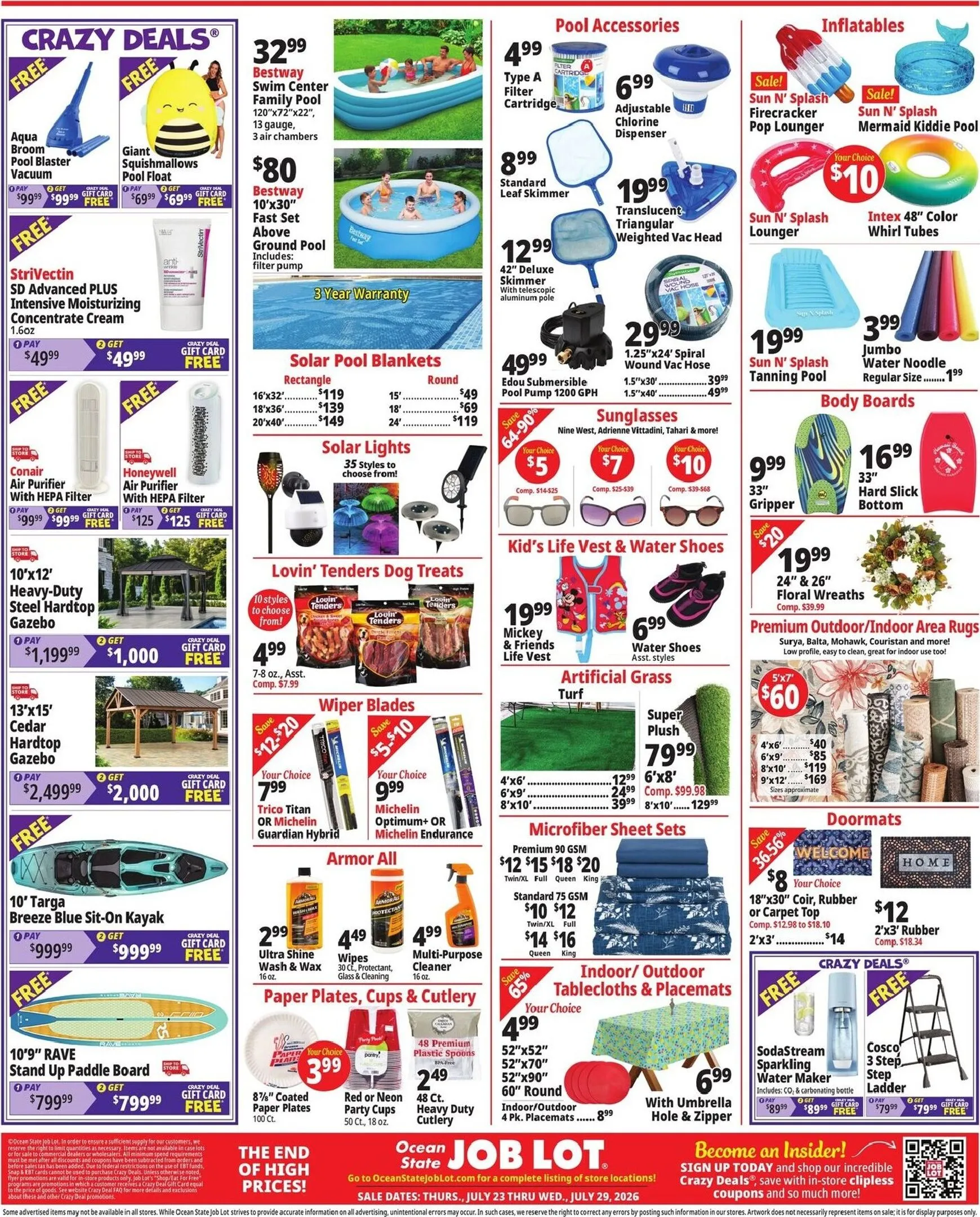 Weekly promotion Ocean State Job Lot - Home of Crazy Deals spanning from July 23 to July 29 2026 - Page 2 for Catalogue 365