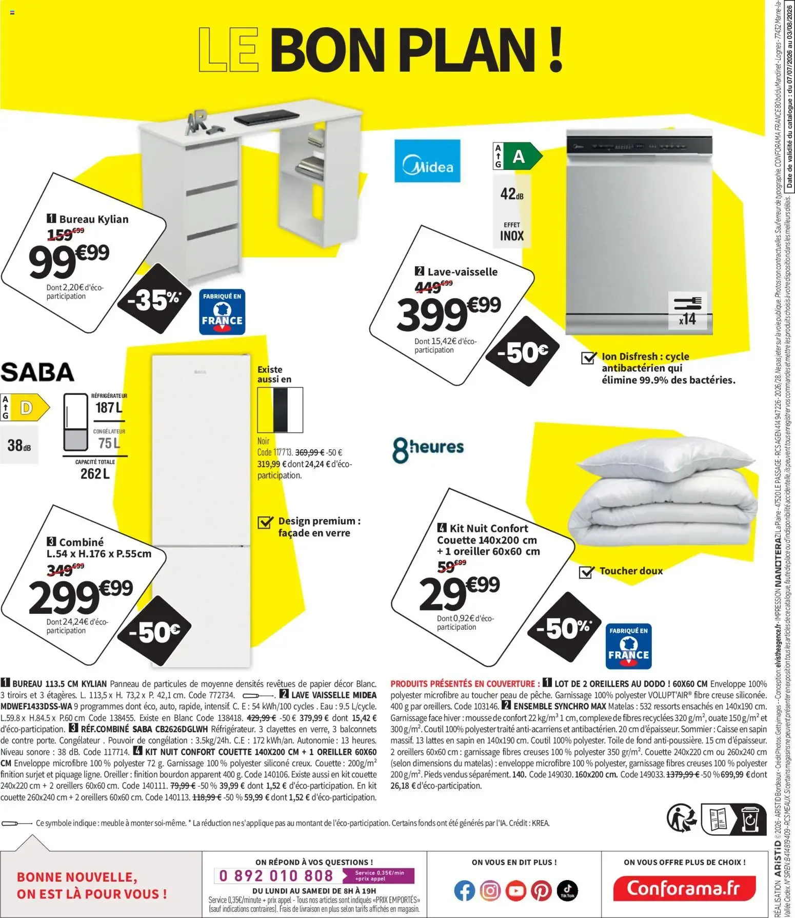 Conforama - Dormez Confo: La Grande Literie du 7 juillet au 3 août 2026 - Catalogue page 36