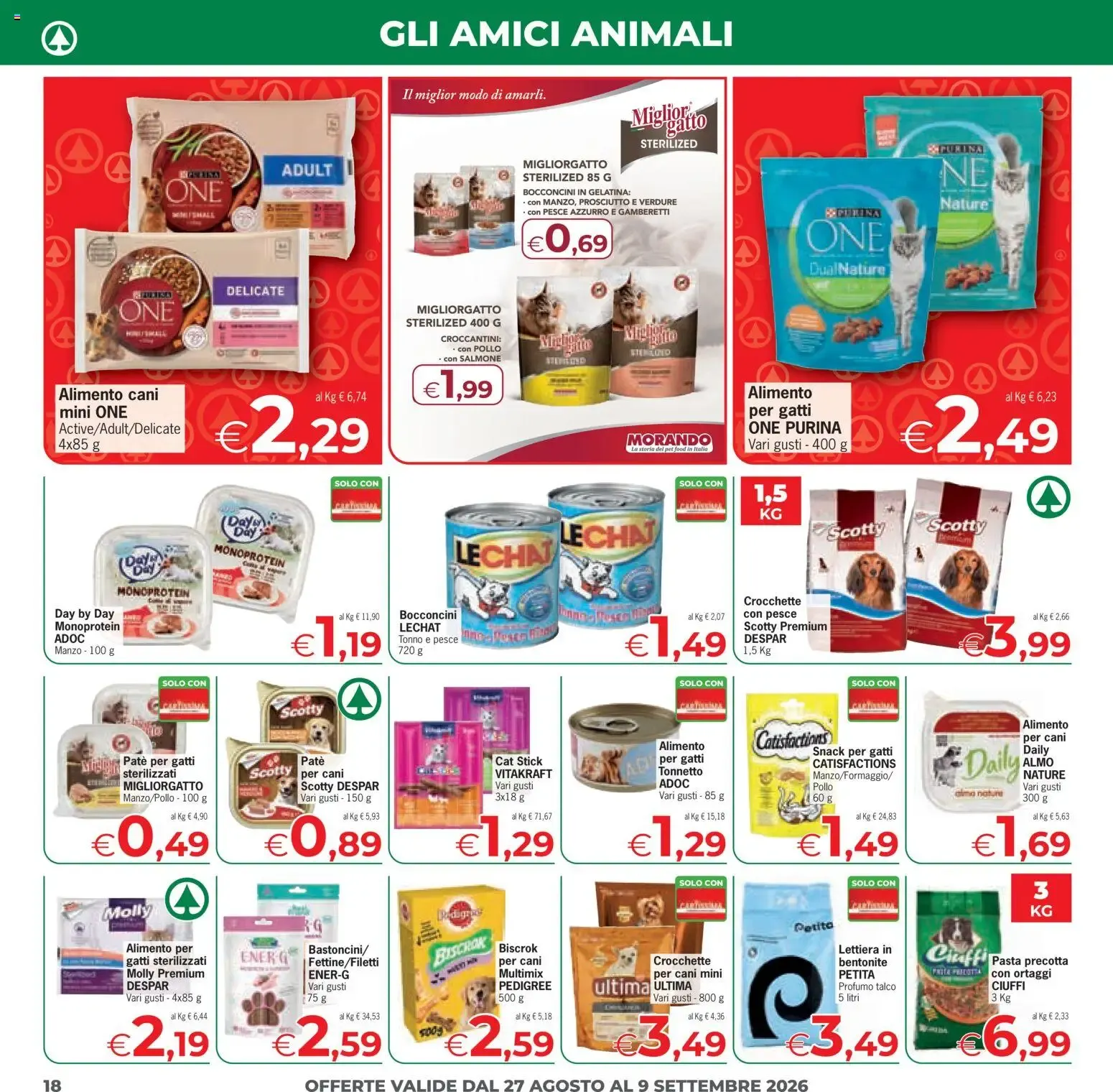 Despar Eurospar: Sconti Grandi Marche da 27 agosto a 9 settembre di 2026 - Pagina del volantino 18