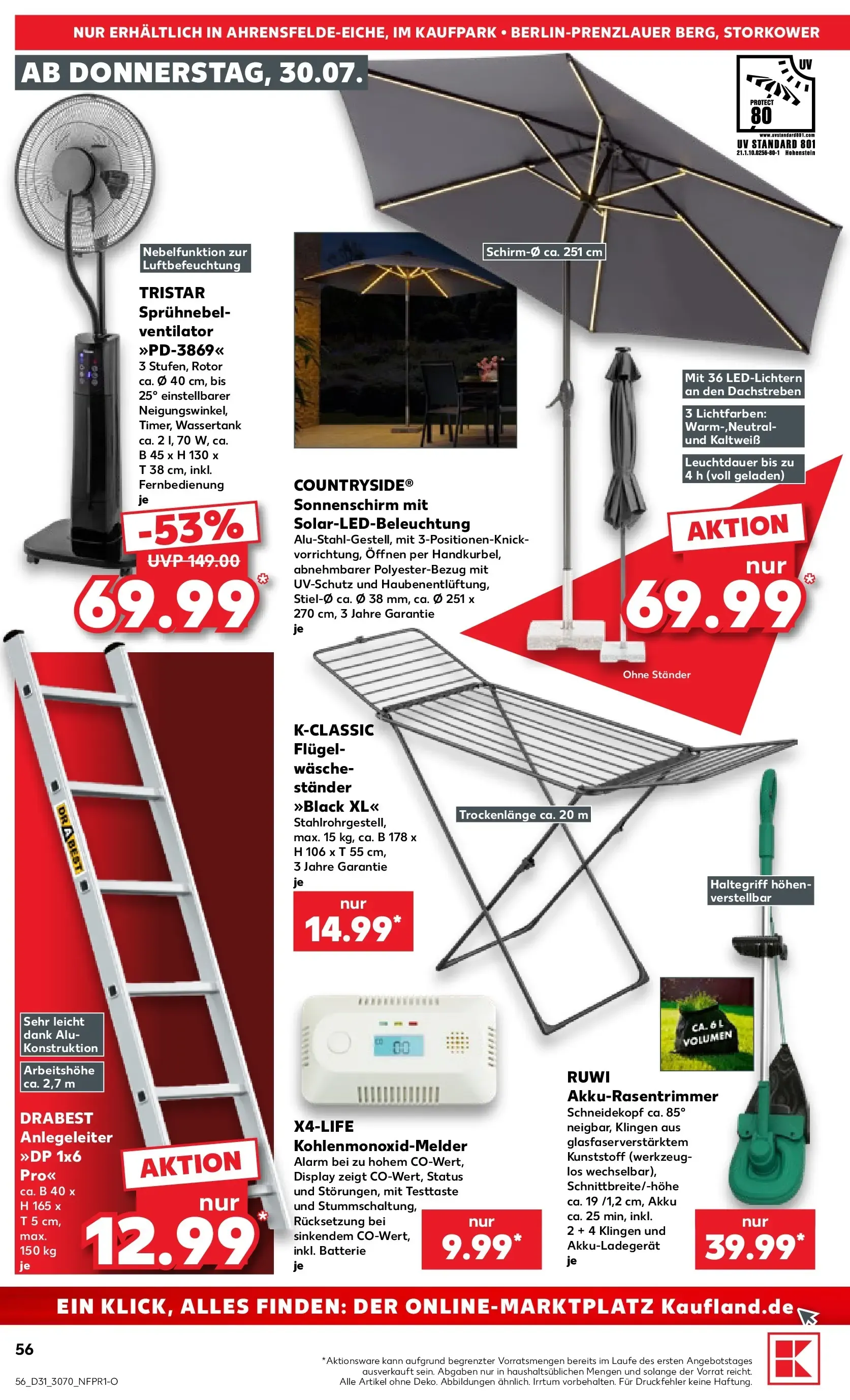 Prospekt Kaufland ab 30.07.2026 » Angebote Online zum Blättern von 30. Juli bis 5. August 2026 - Prospekt seite 56