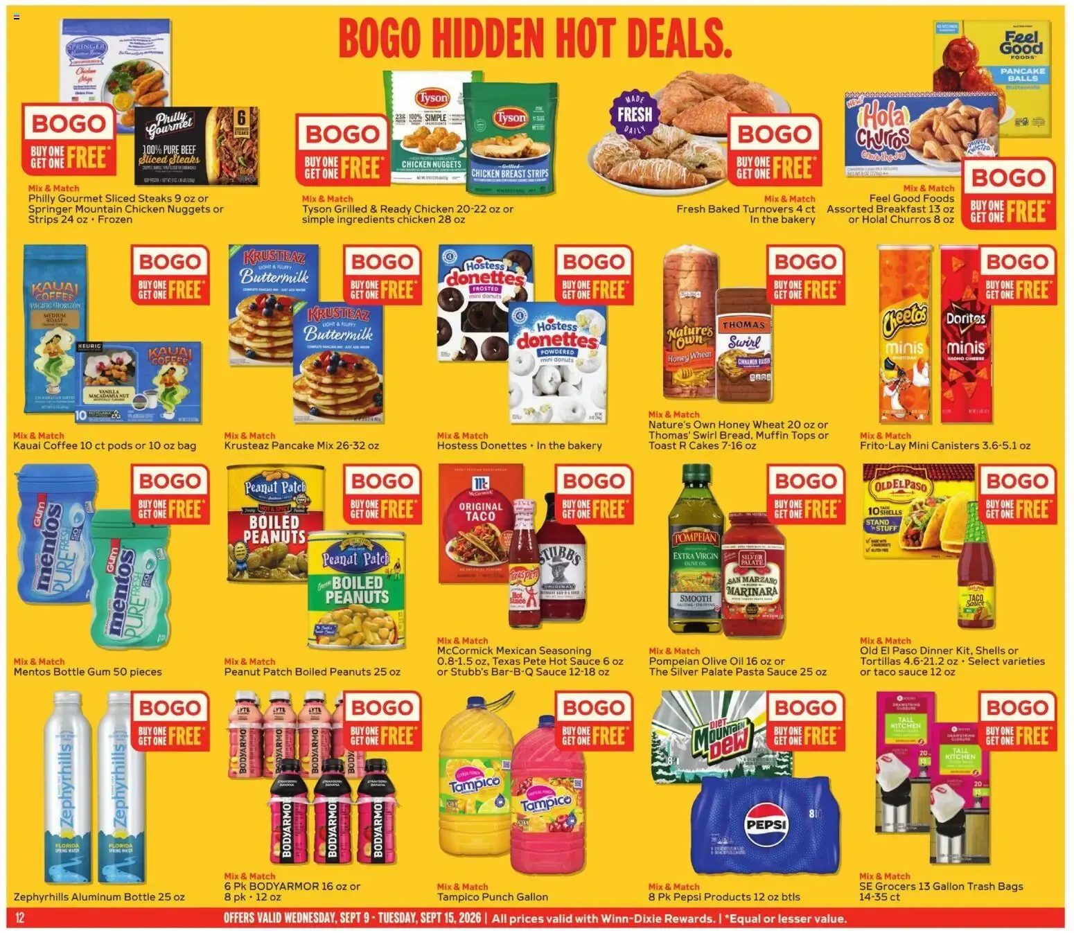 Weekly ad Winn Dixie Weekly Ad (09/09 - 09/15 2026) - Flyer from September 9 to September 15 2026 - Page 12