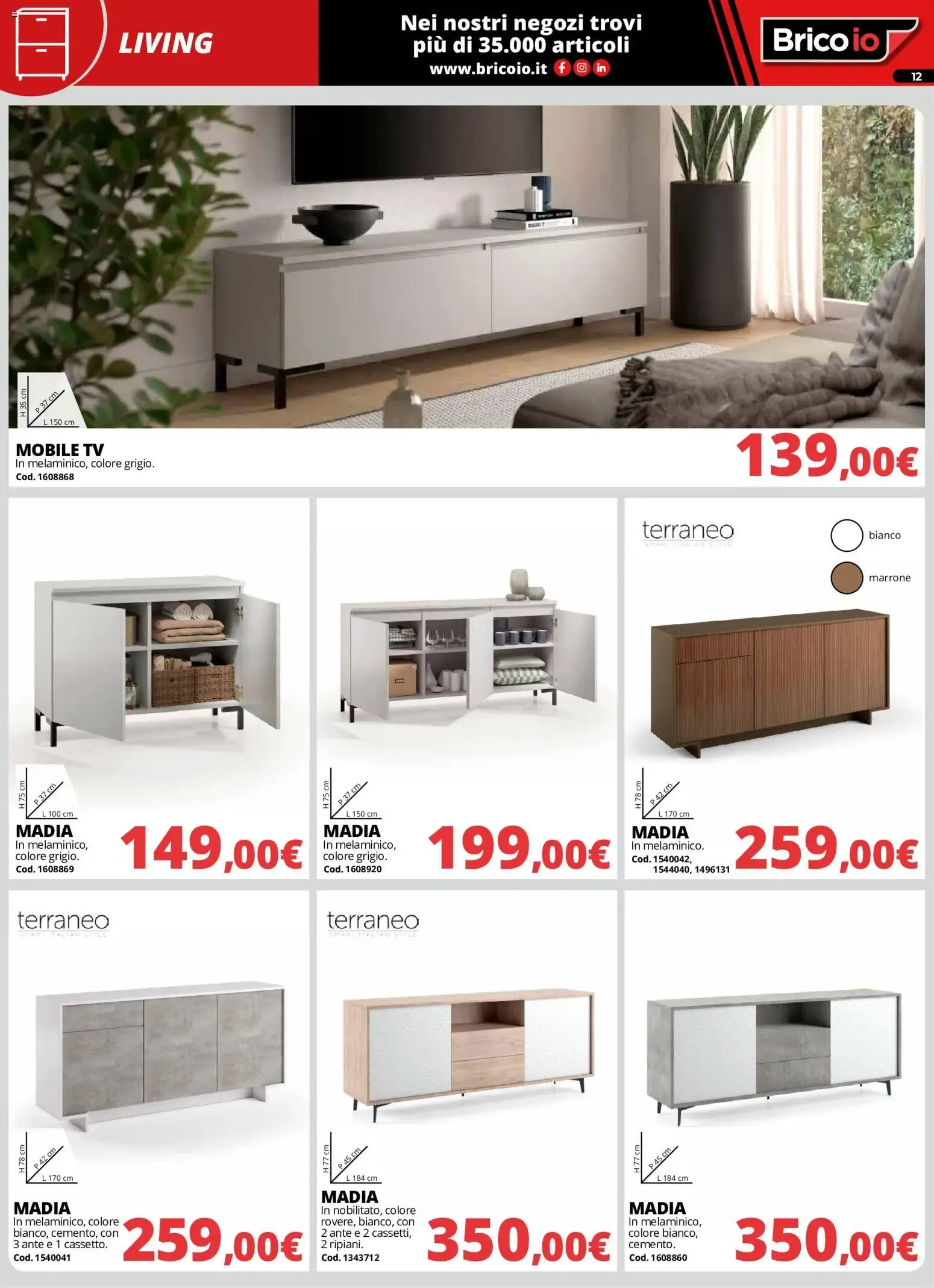 Nuovo Brico io volantino Arredo dal 01/10/2026 > offerte anteprima 🛍️ da 1 ottobre a 31 ottobre di 2026 - Pagina del volantino 12