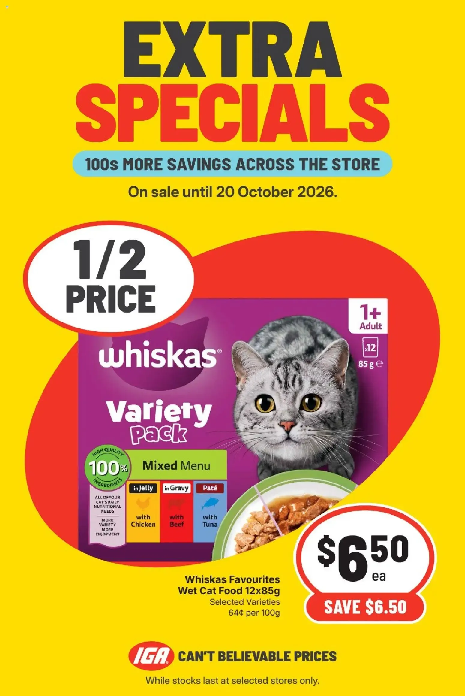 IGA Extra Specials - Catalogue valid from 14 October to 20 October 2026 - page 1