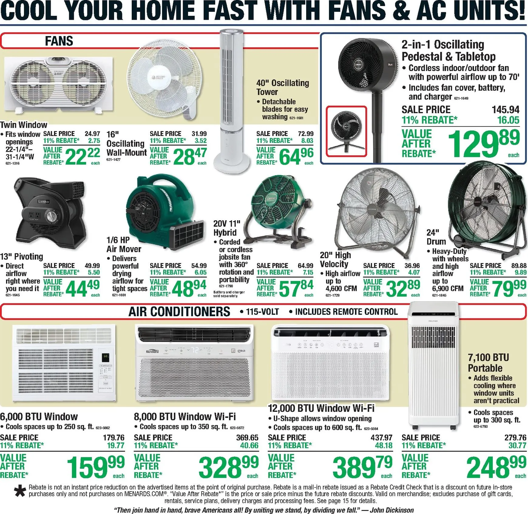 Weekly ad Current Menards - 11% Rebate Sale leaflet valid from Thursday 06/25/2026 to Sunday 07/05/2026 from June 25 to July 5 2026 - Page 2