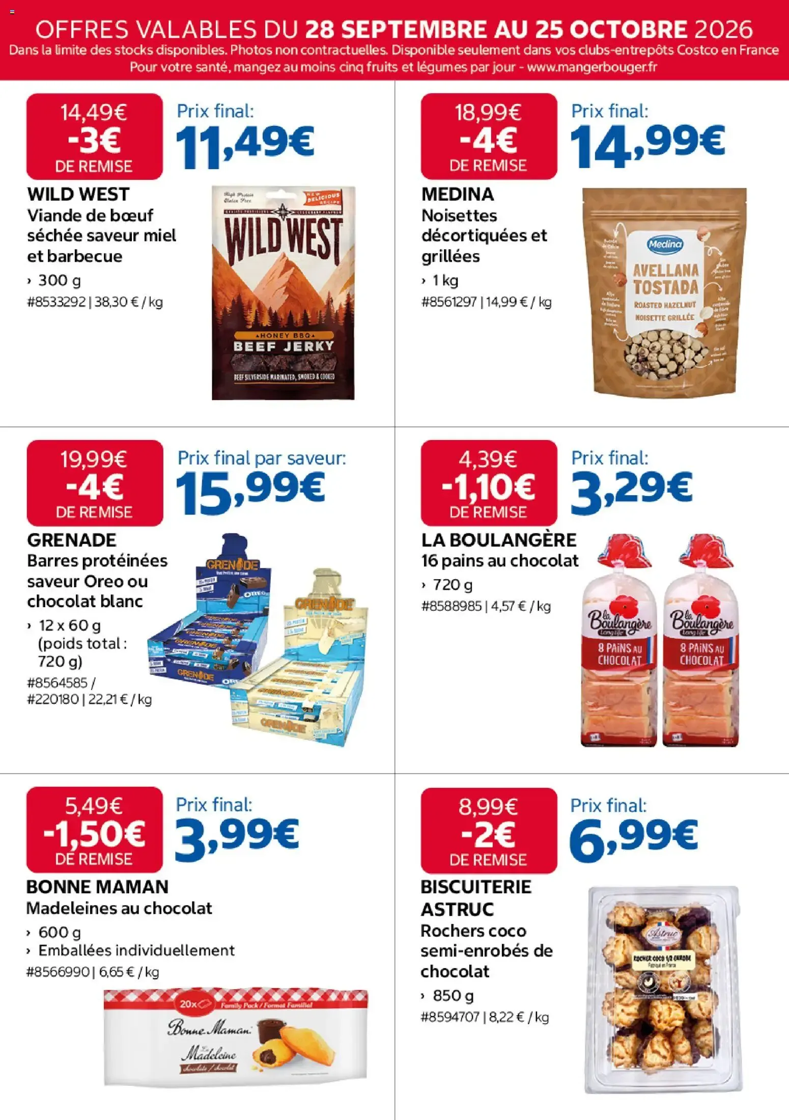 Réservé aux Membres : Plus de 1000€ de Remises Cumulées du 28 septembre au 25 octobre 2026 - Catalogue page 11