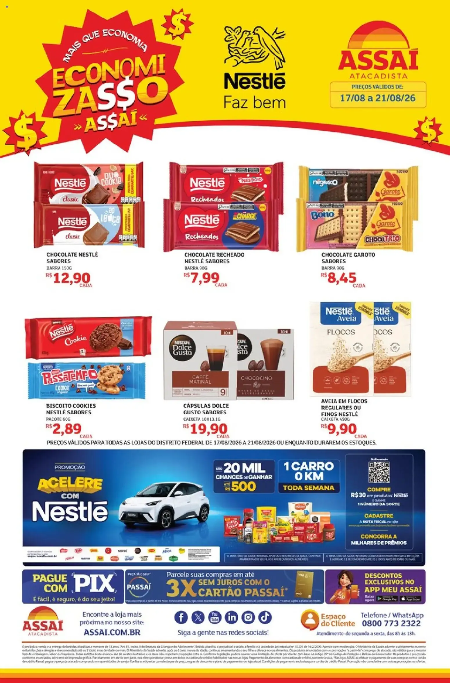 Encarte de Assaí Atacadista ofertas - DF de 17/08/2026 | Promoções Online 17 de agosto até 21 de agosto 2026 - Pagina 1