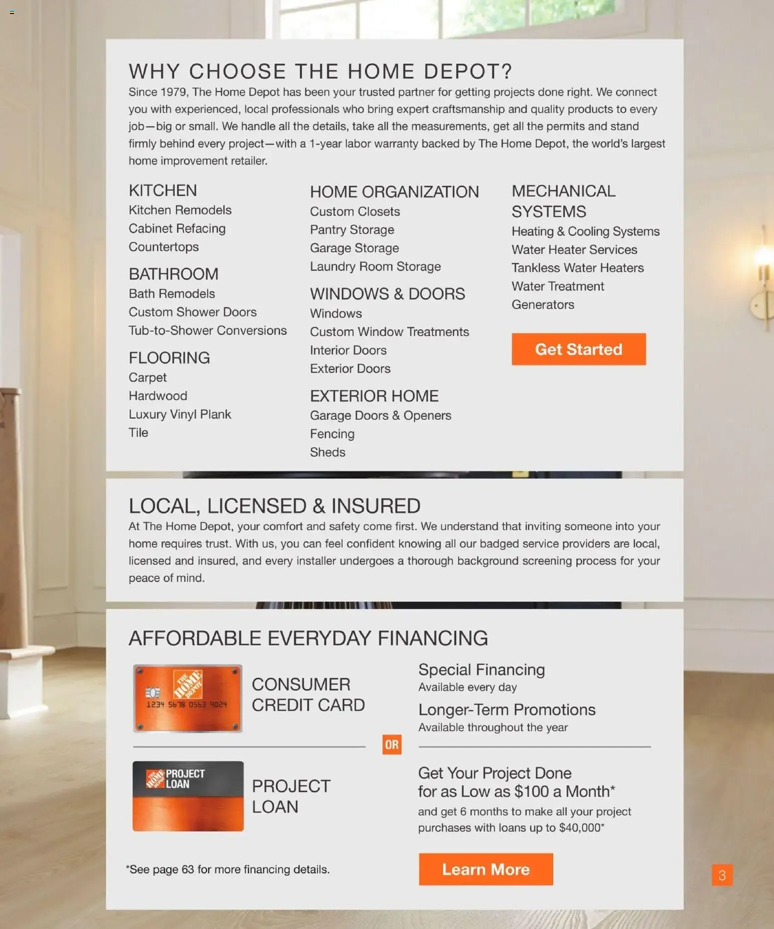 Weekly ad Home Depot Home Services: Repairs, Remodels, Installs from September 17 to December 31 2026 - Page 3