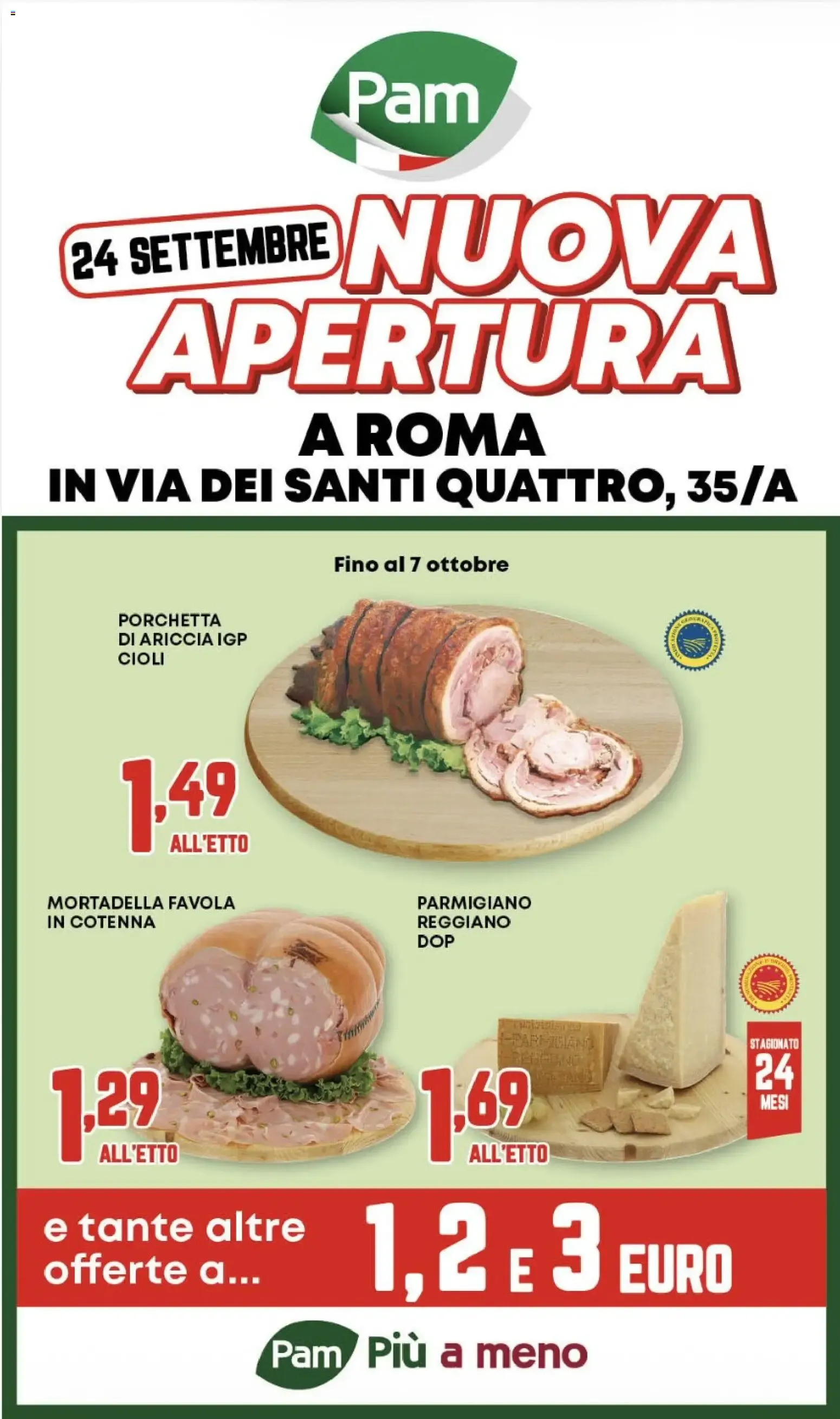 Nuovo PAM volantino Santi Quattro dal 24/09/2026 > offerte anteprima 🛍️ da 24 settembre a 7 ottobre di 2026 - Pagina del volantino 1