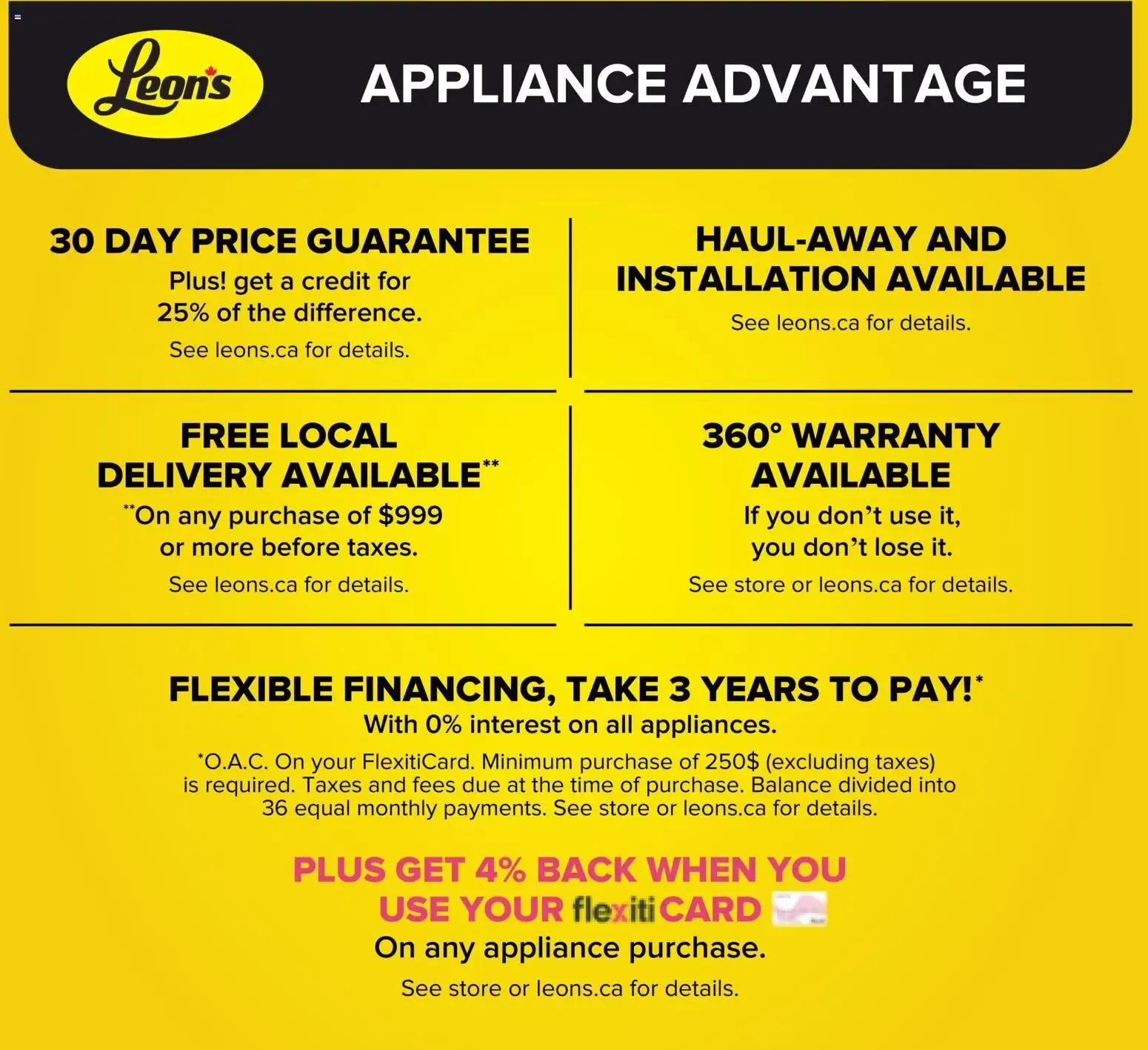 Leon's flyer - BBFL Appliances from Oct 1, 2026 > weekly specials & deals from October 1 to October 7 2026 - flyer page 16