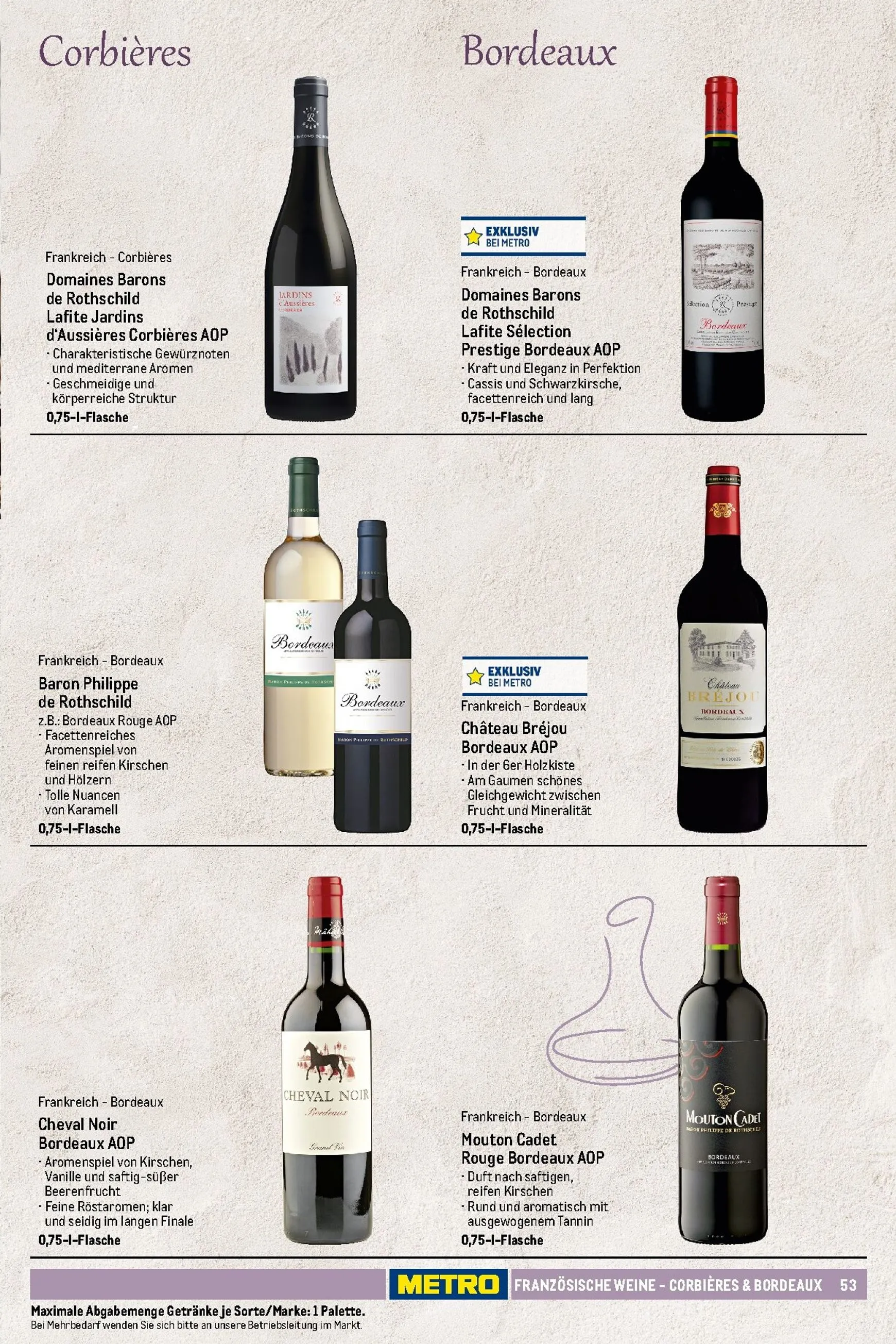 Sortimentskatalog Wein und Sekt für die perfekte Weinkarte von 1. November bis 30. September 2026 - Prospekt seite 54