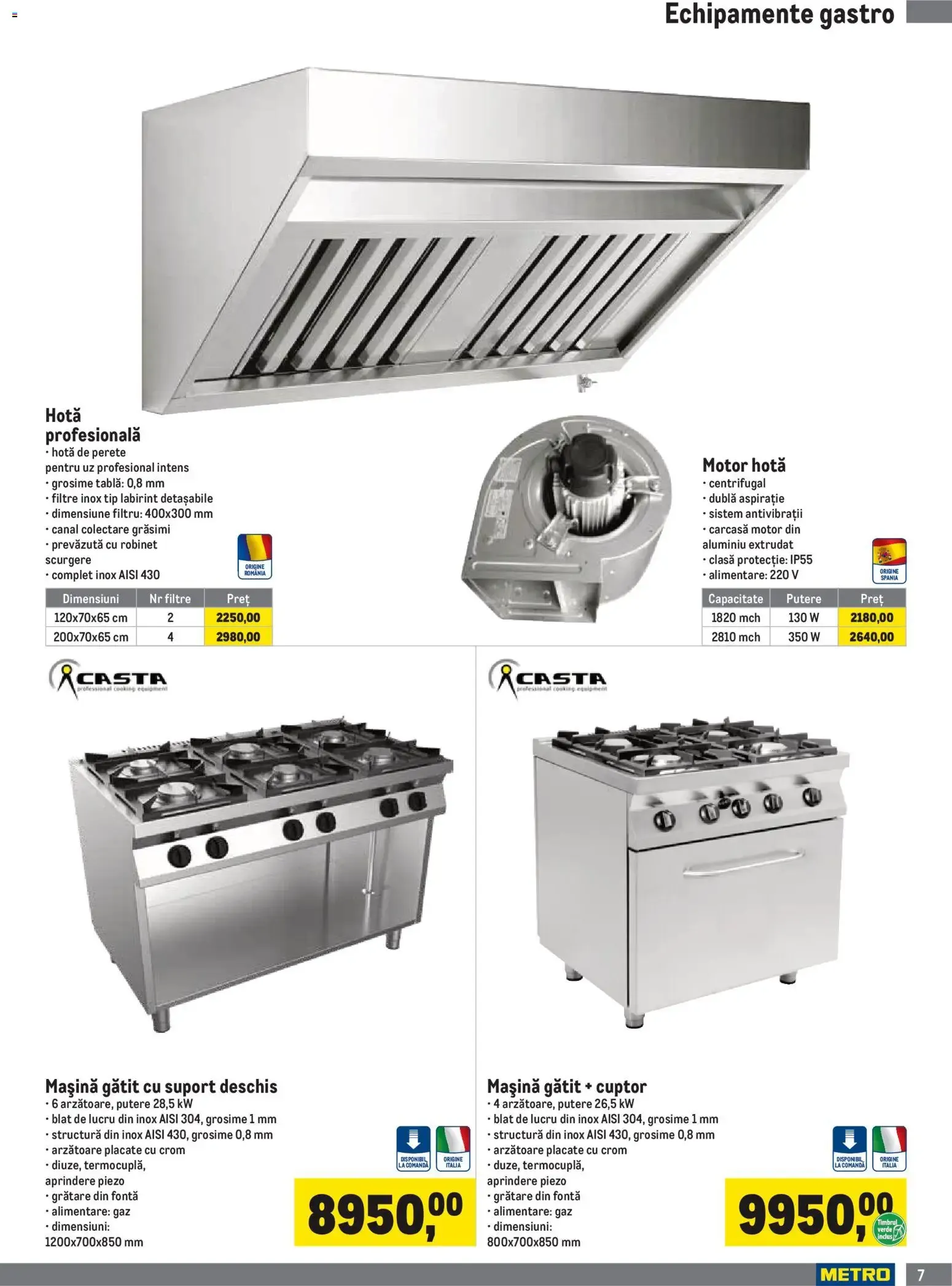 Catalog Metro Catalog Echipamente Pentru Horeca - Oferta 01.07.2026 - 30.09.2026 de la 1 iulie până la 30 septembrie 2026 - Revista Pagina 7