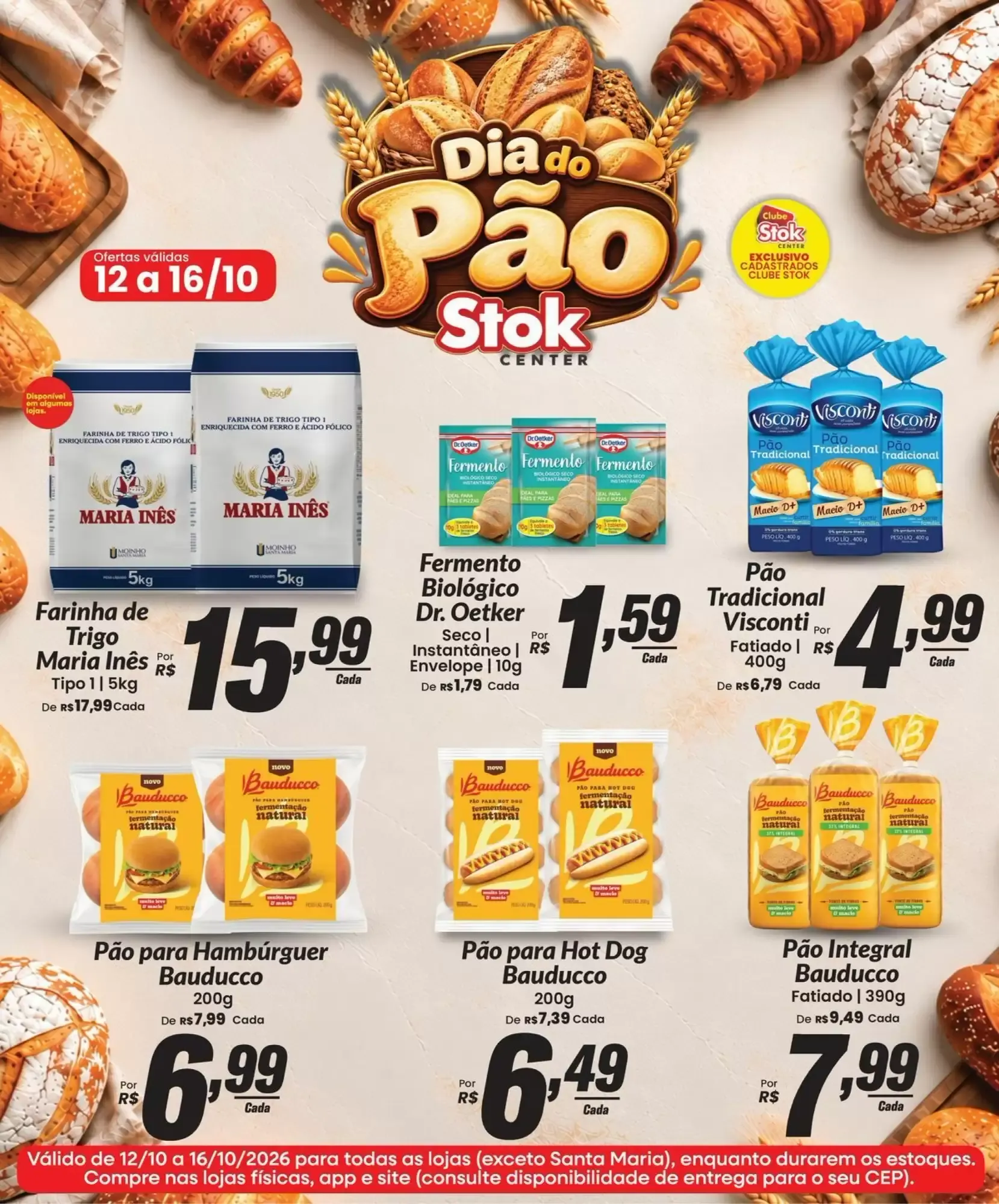 Encarte de Dia do Pão Stok Center 12 de outubro até 16 de outubro 2026 - Pagina 1