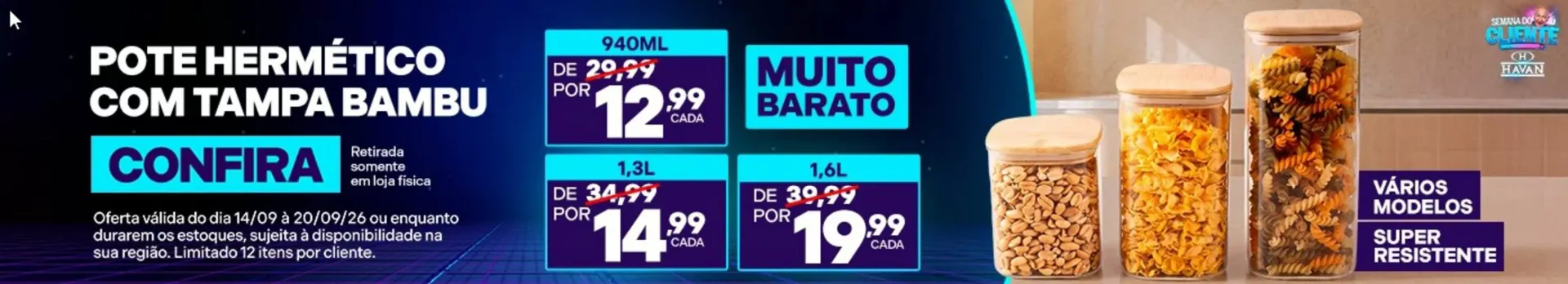 Encarte de Pote Hermético com Tampa Bambu 14 de setembro até 20 de setembro 2026 - Pagina 1