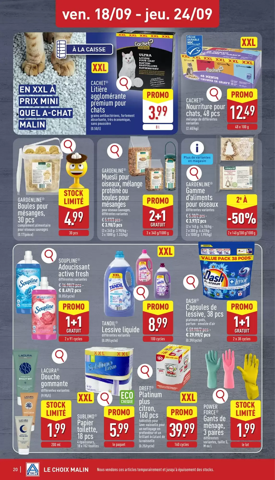 ALDI Dépliant du 14/09 au 19/09 van 14 september tot 19 september 2026 - folder pagina 20