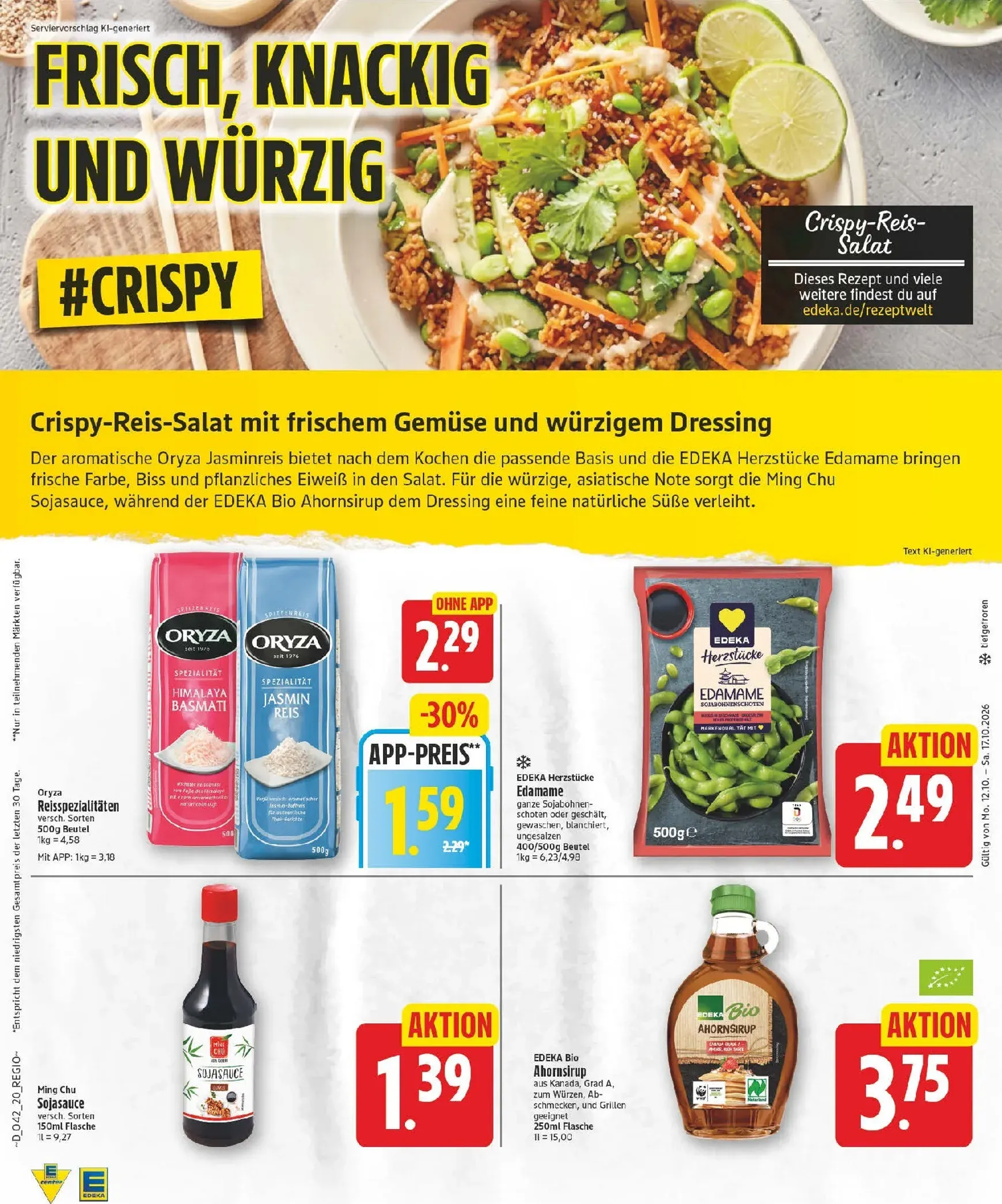 Edeka Prospekt nächste Woche – von Montag 12.10.2026 bis Samstag 17.10.2026 von 12. Oktober bis 17. Oktober 2026 - Prospekt seite 20