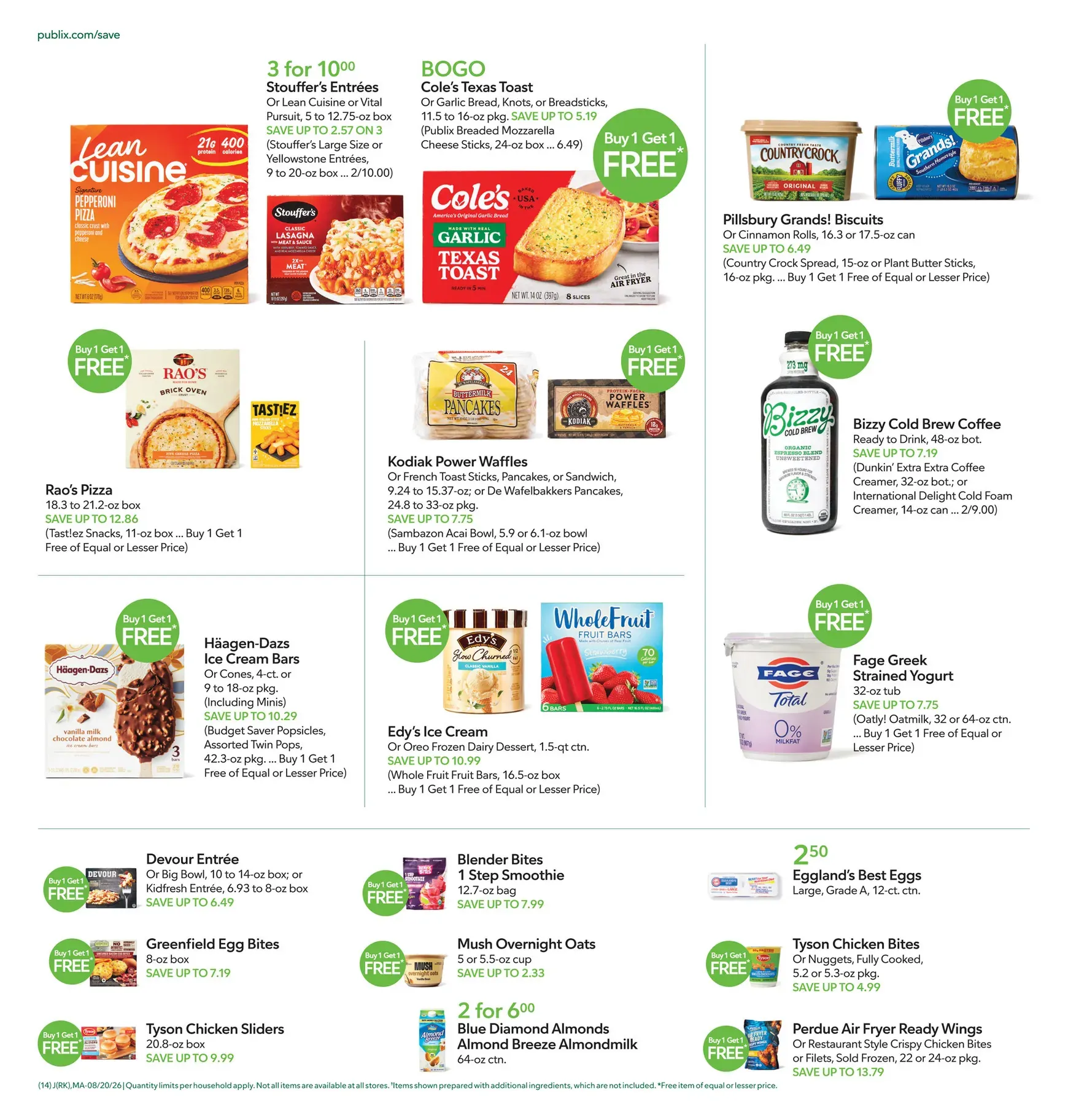 Weekly promotion Current Publix leaflet valid from Thursday 08/20/2026 to Wednesday 08/26/2026 spanning from August 20 to August 26 2026 - Page 14 for Catalogue 365