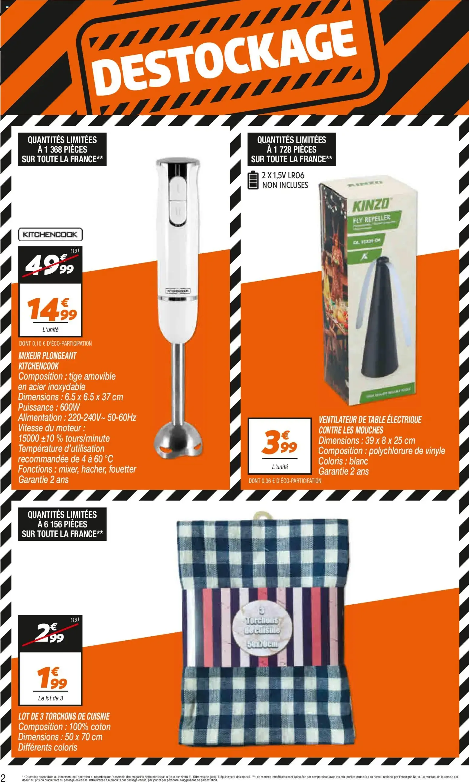 Netto destockage août à partir du 04/08/2026 - promo en ligne du 4 août au 31 août 2026 - Catalogue page 2
