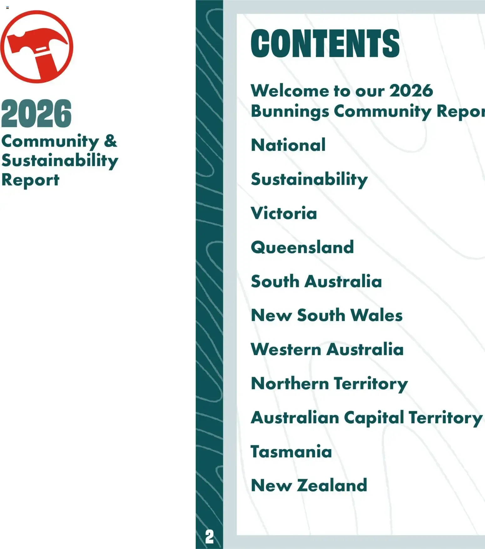 BUNNINGS Australia & New Zealand 2026 Community & Sustainability Report - Catalogue valid from 28 August to 31 October 2026 - page 3