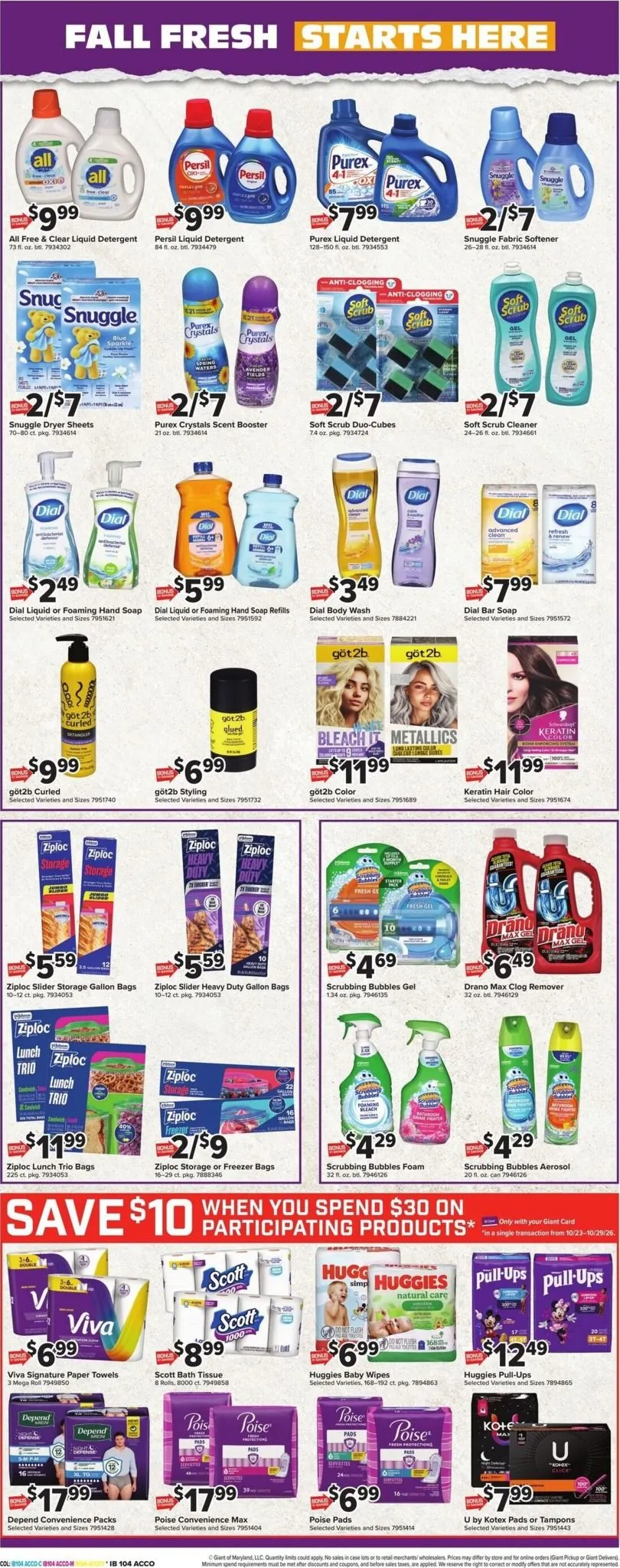 Weekly promotion Current Giant leaflet valid from Friday 10/23/2026 to Thursday 10/29/2026 spanning from October 23 to October 29 2026 - Page 13 for Catalogue 365