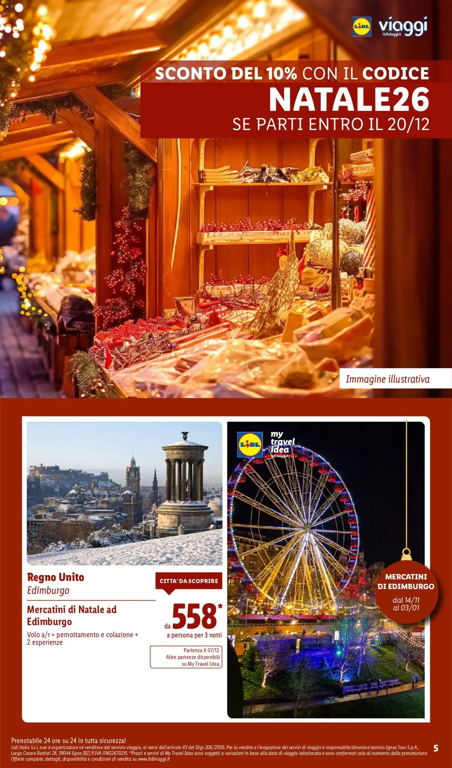 Lidl Viaggi: Mercatini e Wellness da 8 ottobre a 15 dicembre di 2026 - Pagina del volantino 5