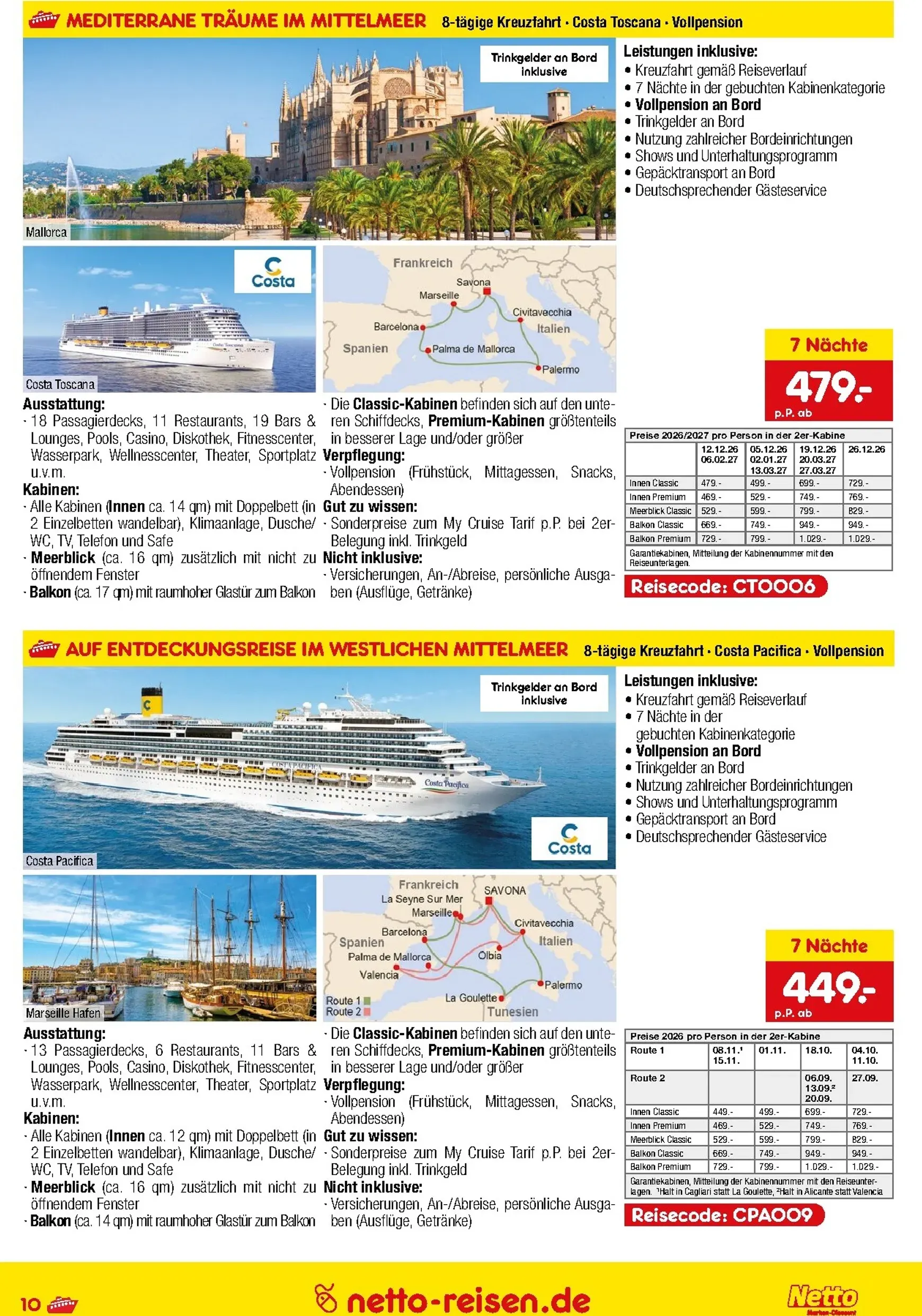 Netto Marken Discount - Reise-Sonderangebote Prospekt – von Donnerstag 11.06.2026 bis Dienstag 30.06.2026 von 11. Juni bis 30. Juni 2026 - Prospekt seite 10